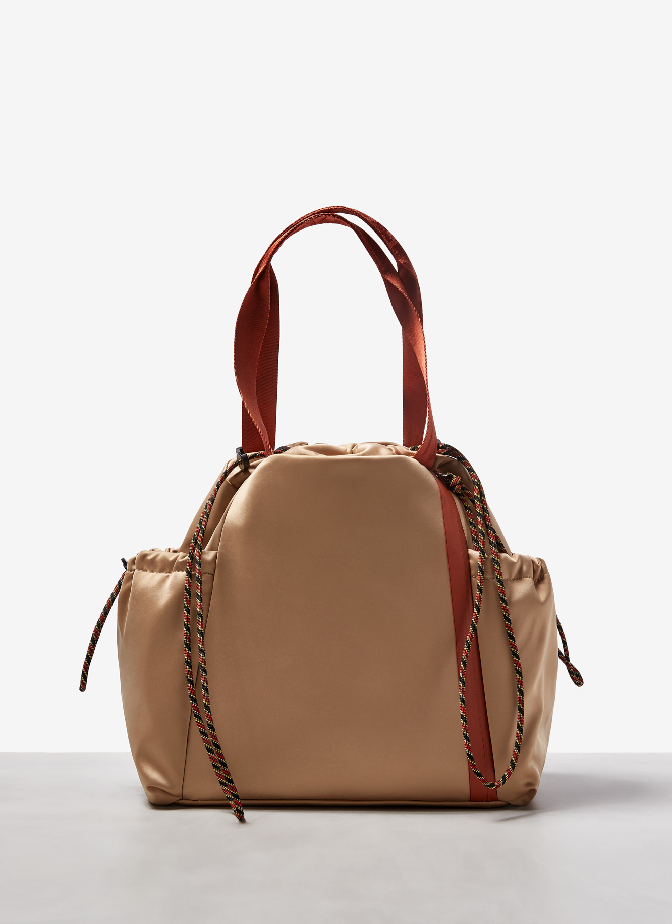 Nylon shopper bag with logoed straps image number 0