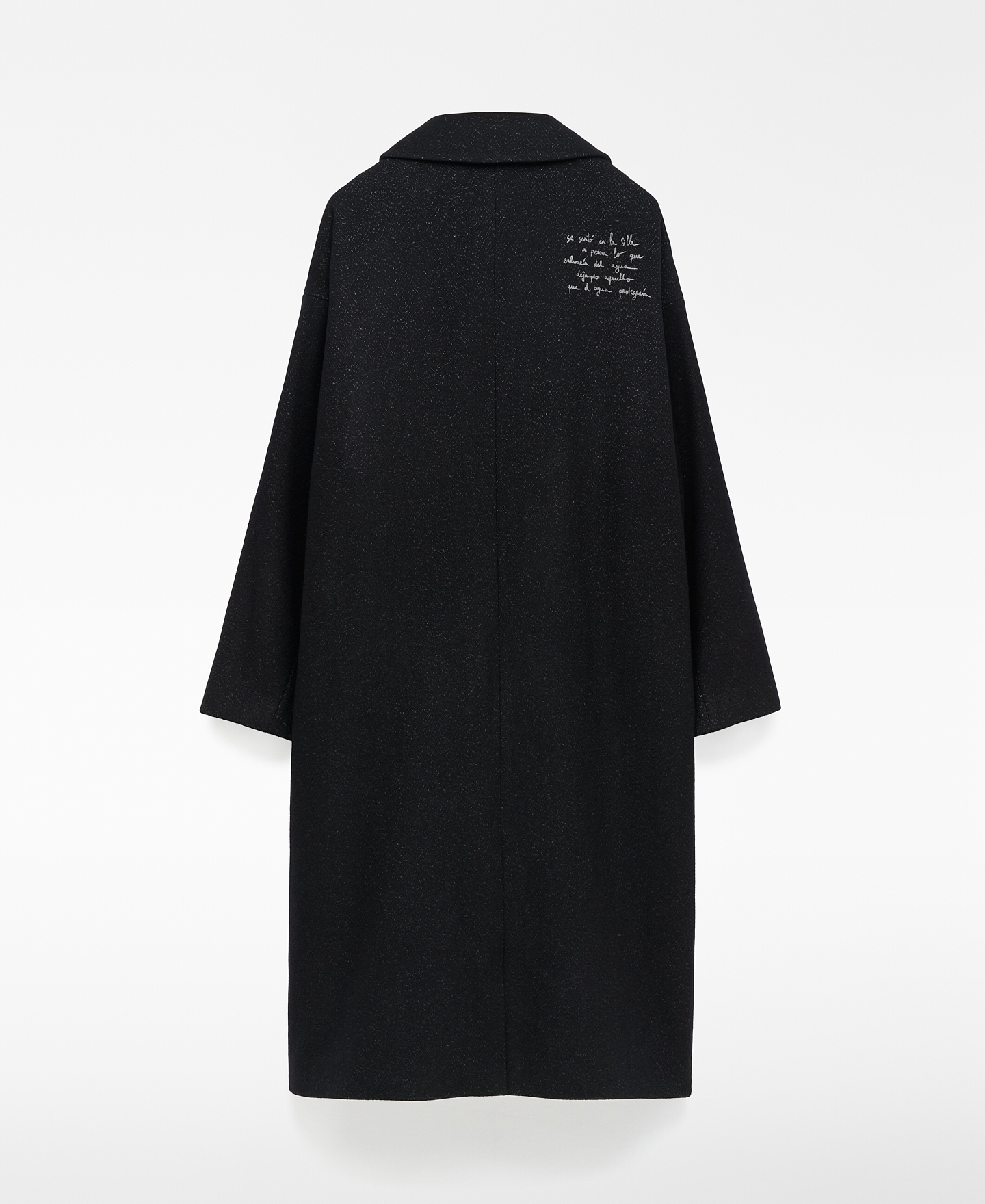 Oversize tailored embroidered coat man image number 7