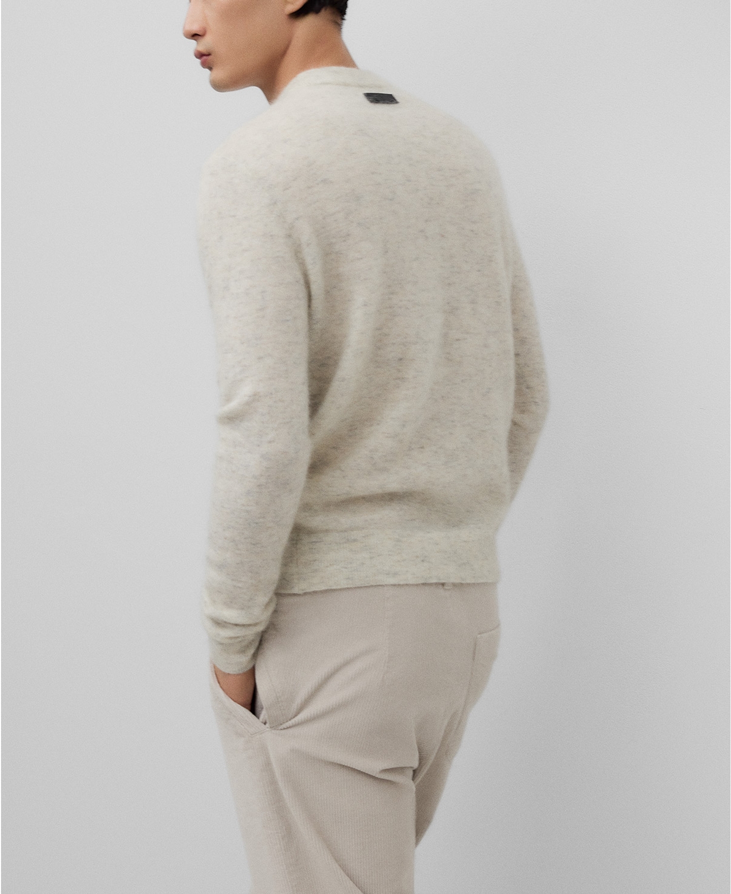 Mohair blend sweater man image number 2
