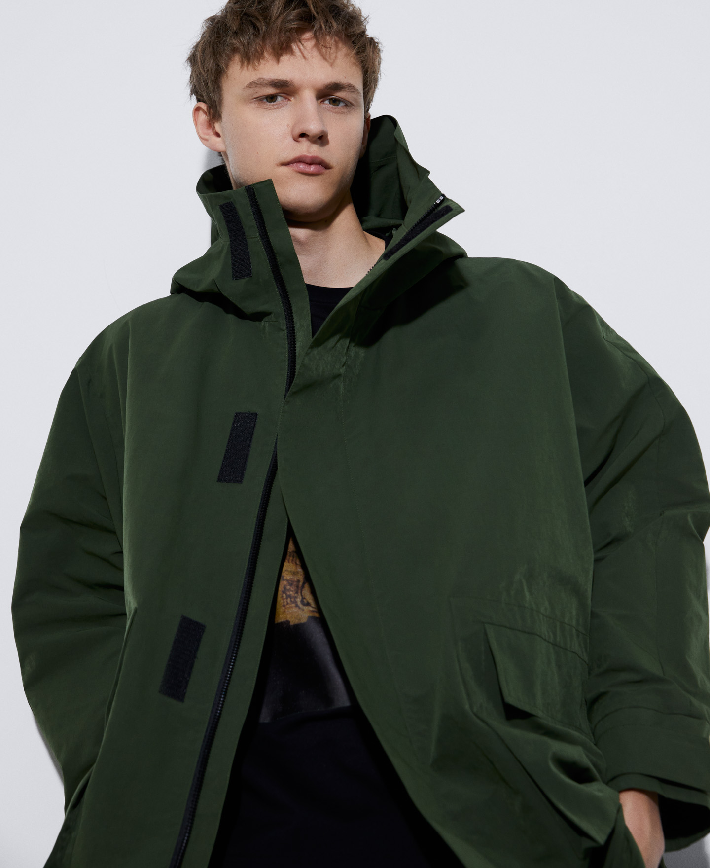 Recycled polyester convertible parka image number 4