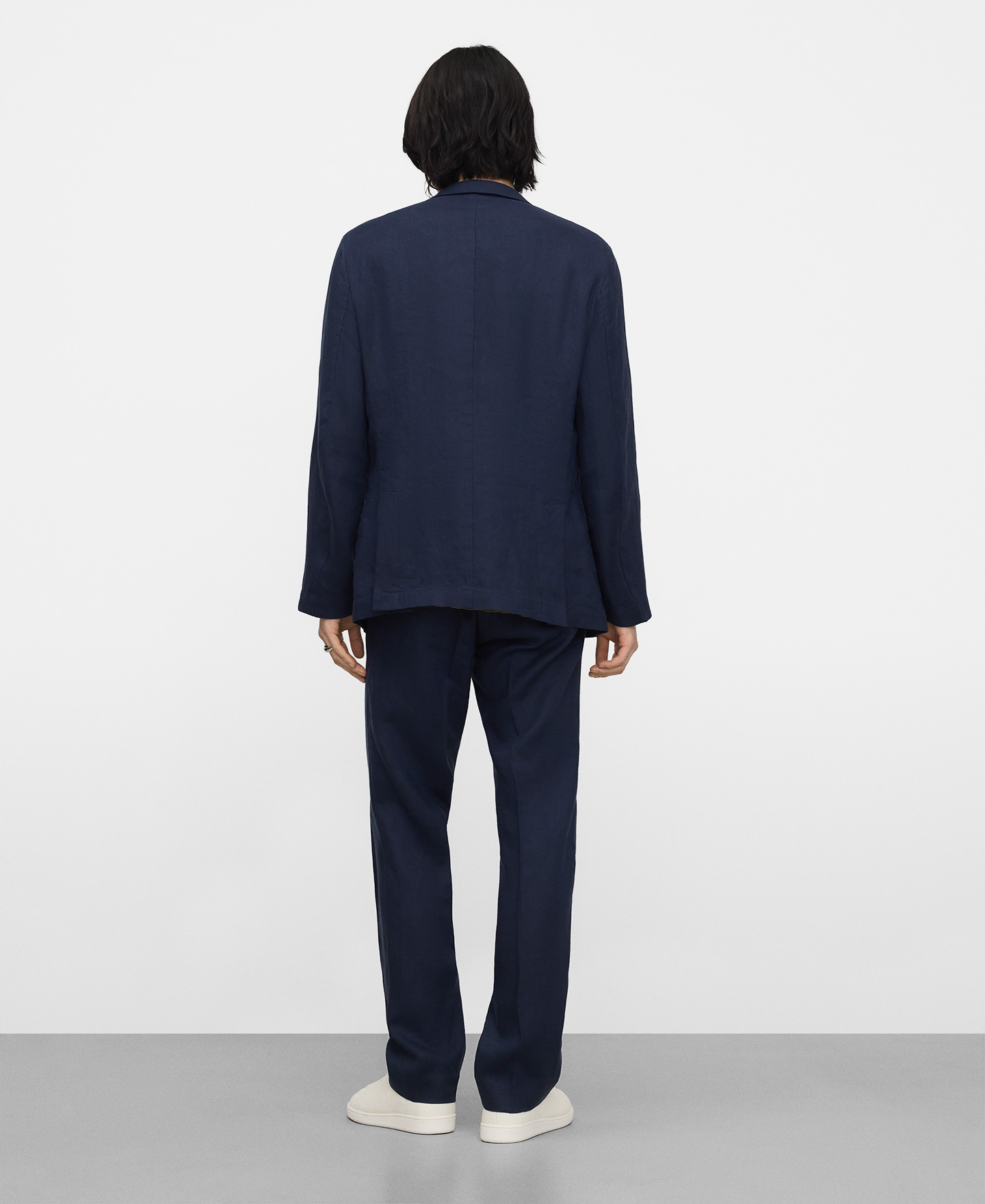 Linen tailored blazer image number 2