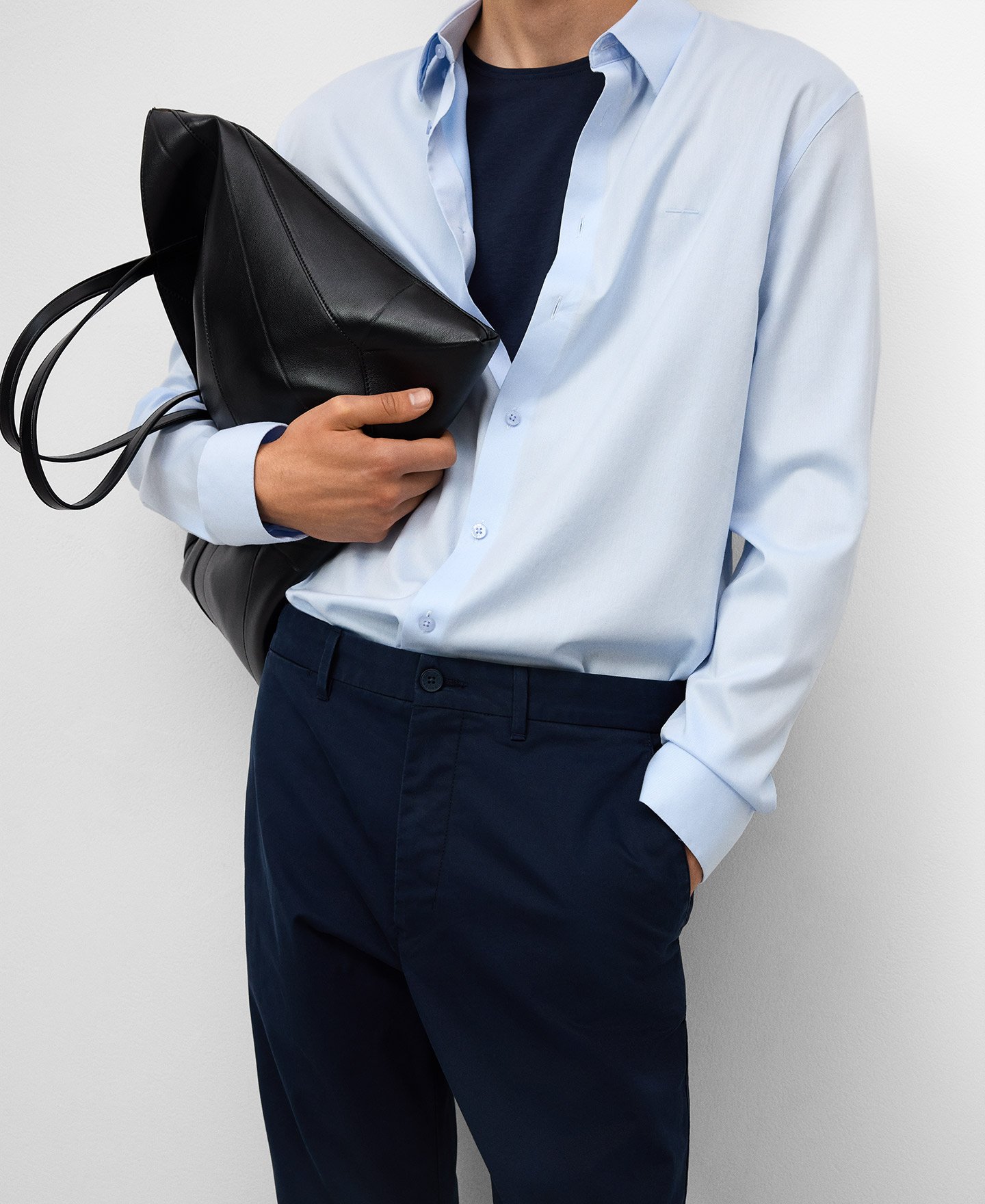 Regular fit chino trousers man image number 3