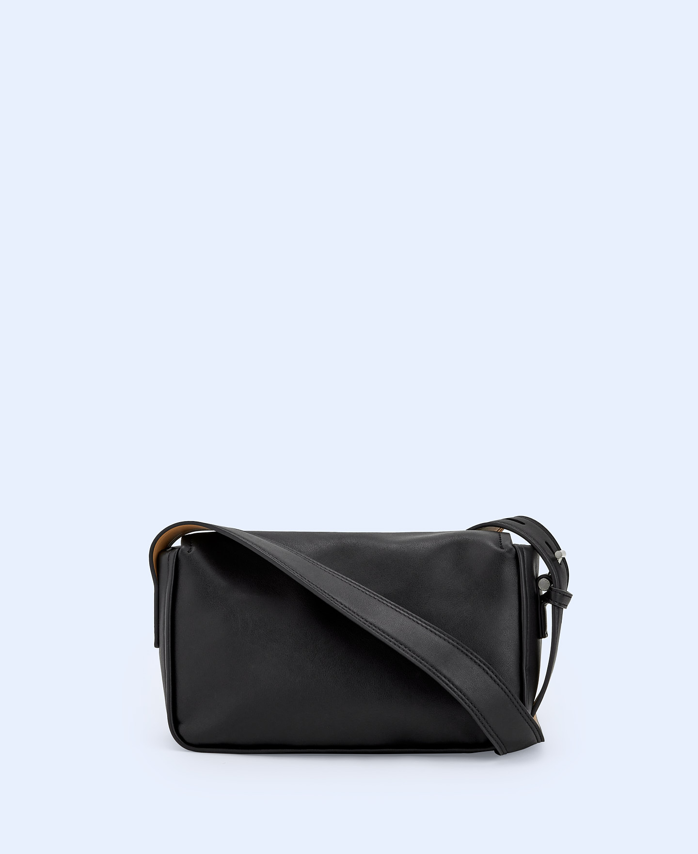 Smooth texture small shoulder bag image number 1