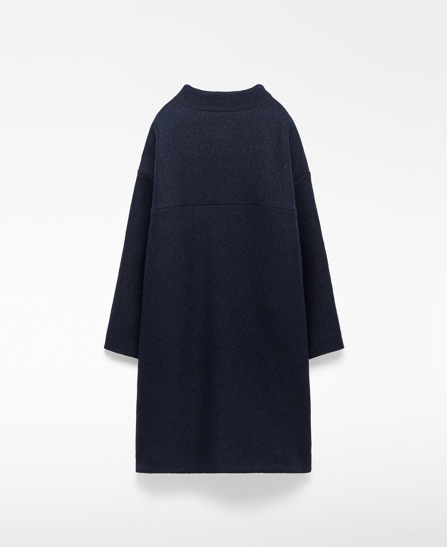 Funnel neck long coat woman image number 7