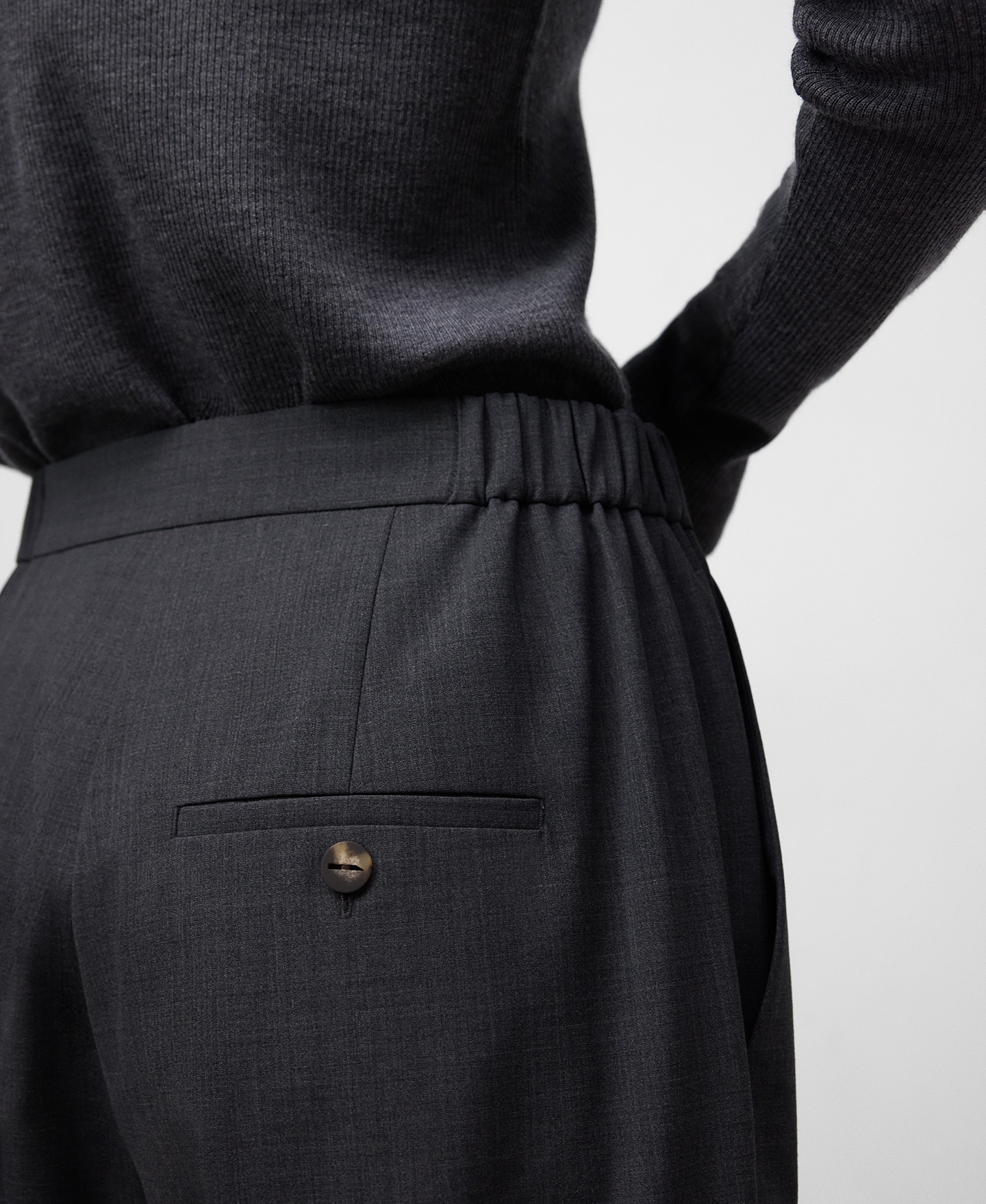 Straight ankle-length trousers woman image number 3