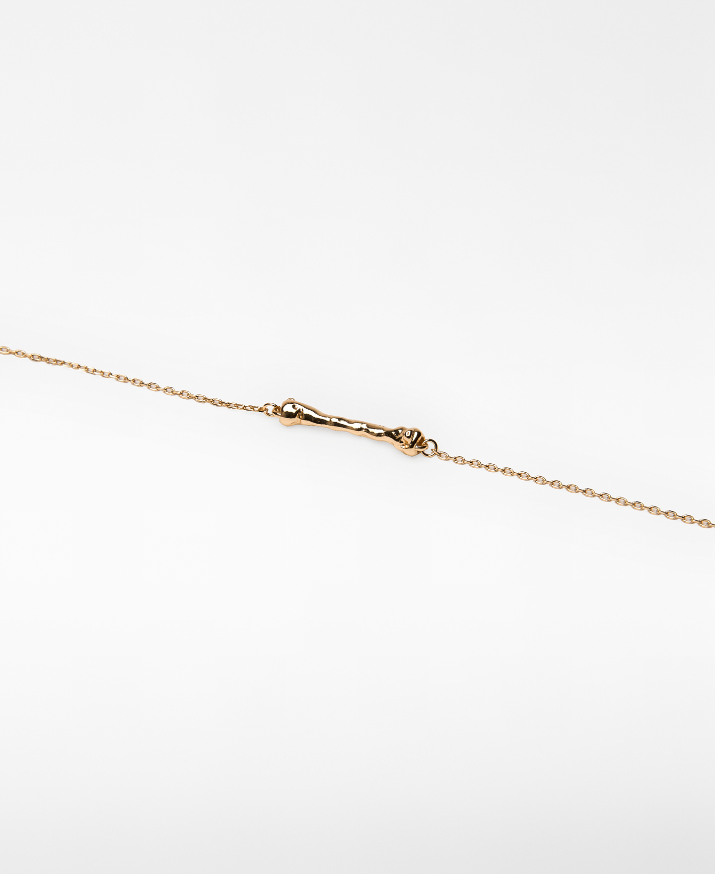 Metal turned piece bracelet woman image number 1