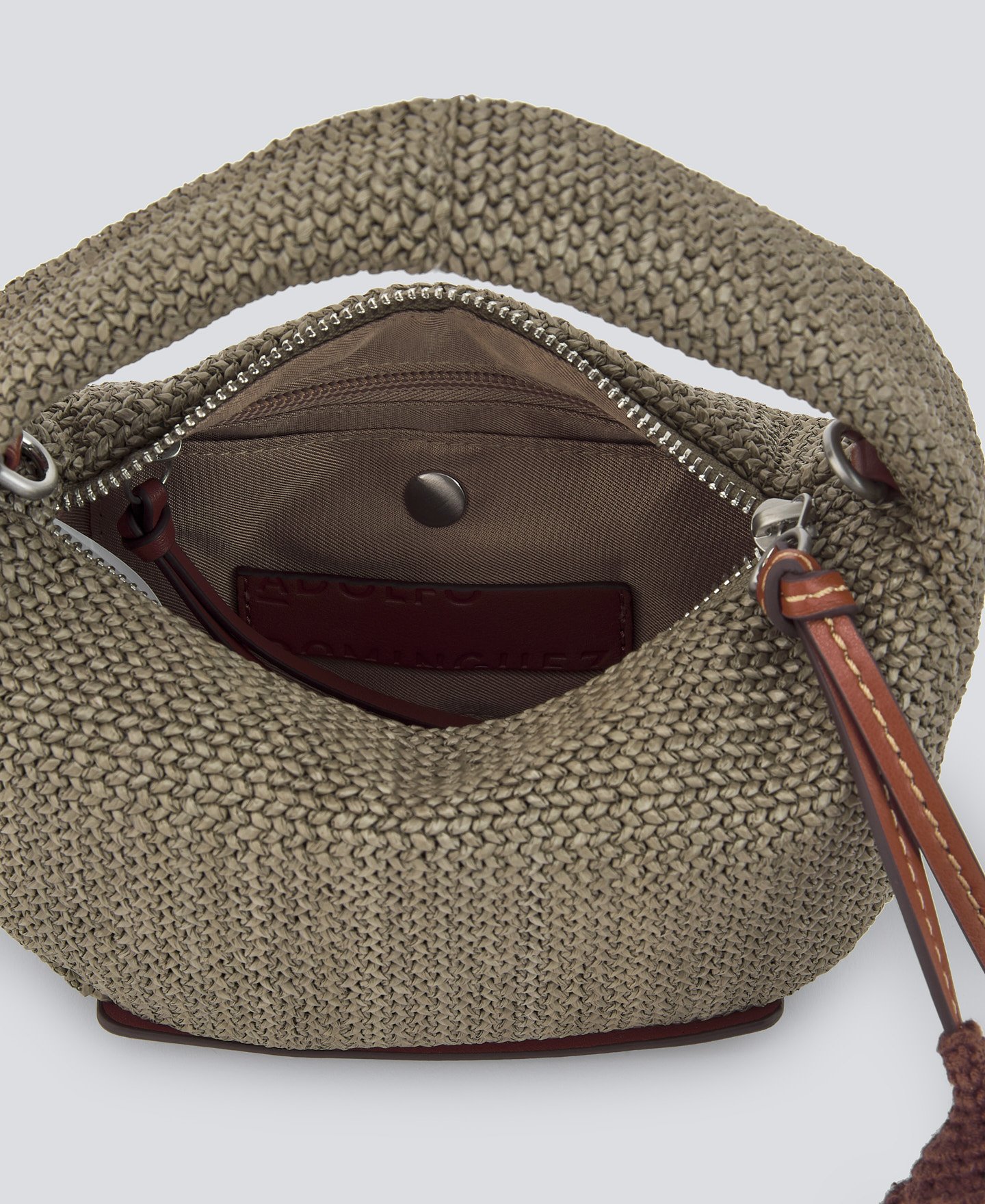 Braided mini hobo bag woman image number 2
