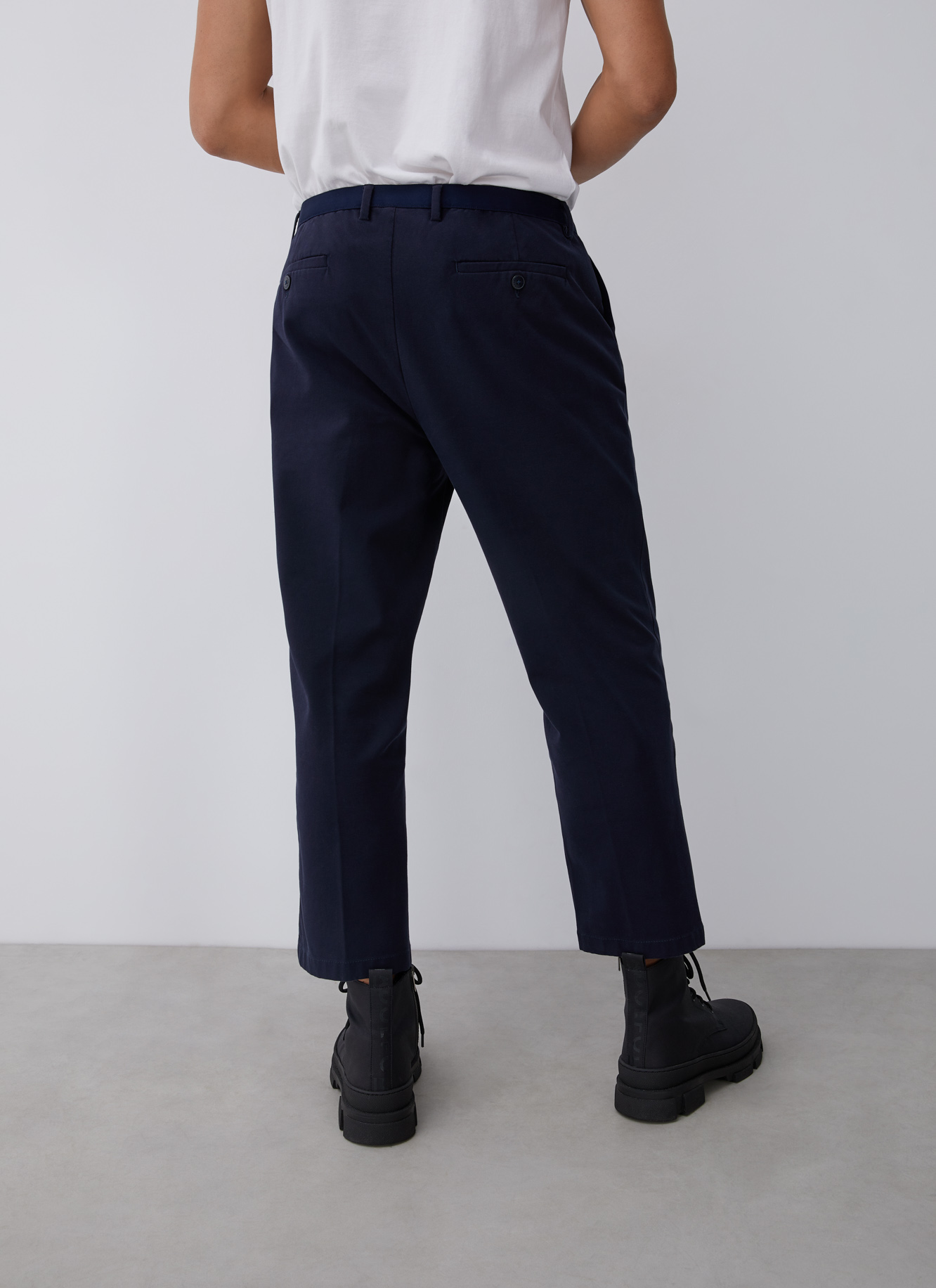 Pantalón con cintura elástica de algodón image number 1