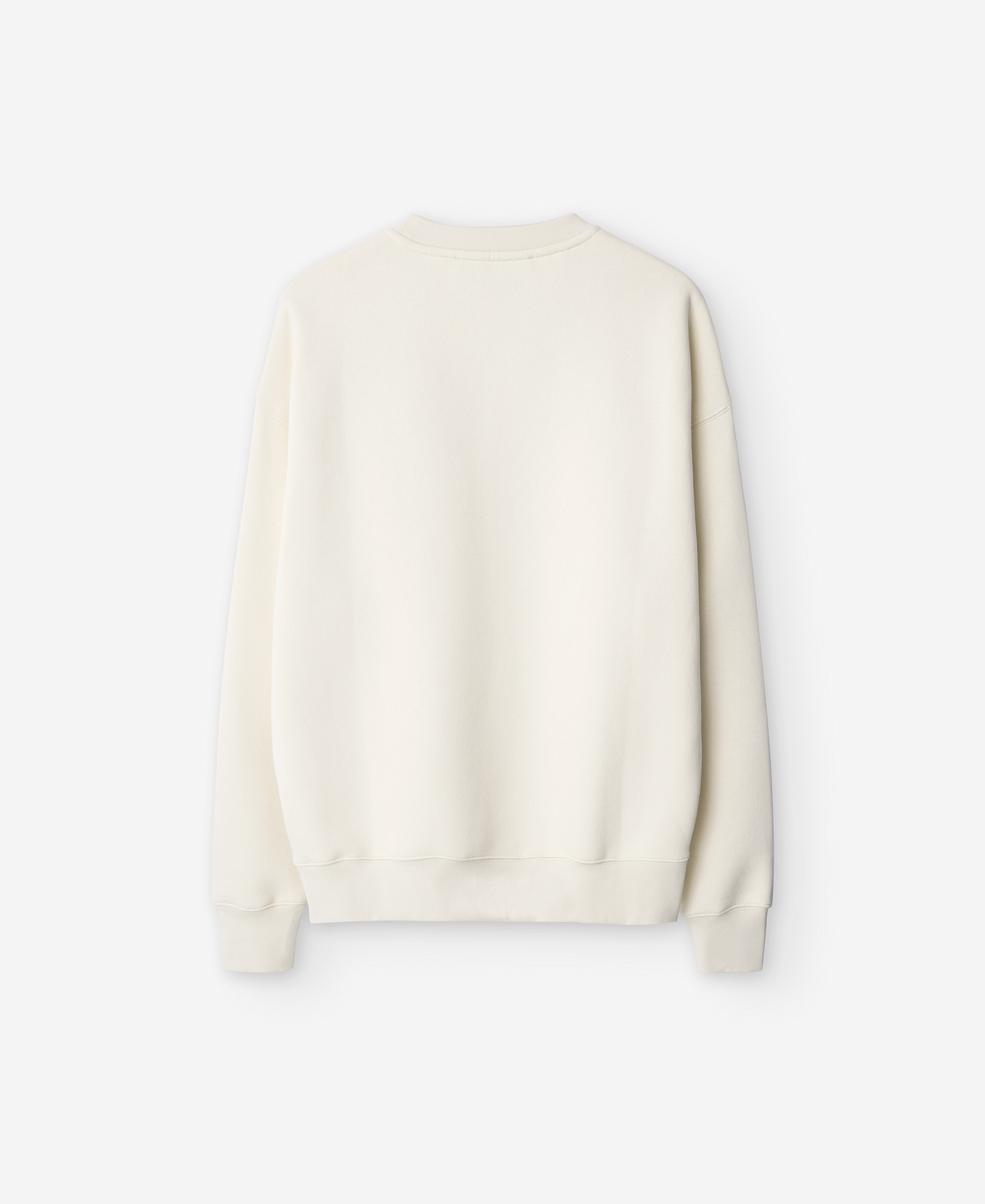 Sudadera cuello caja color crudo image number 7