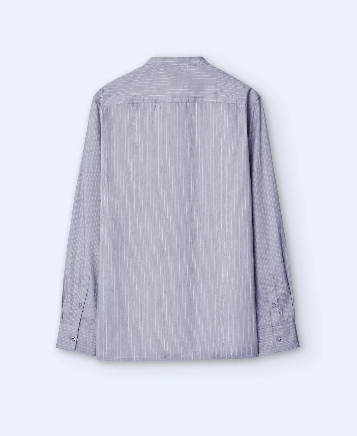 Mandarin collar cotton shirt image number 5