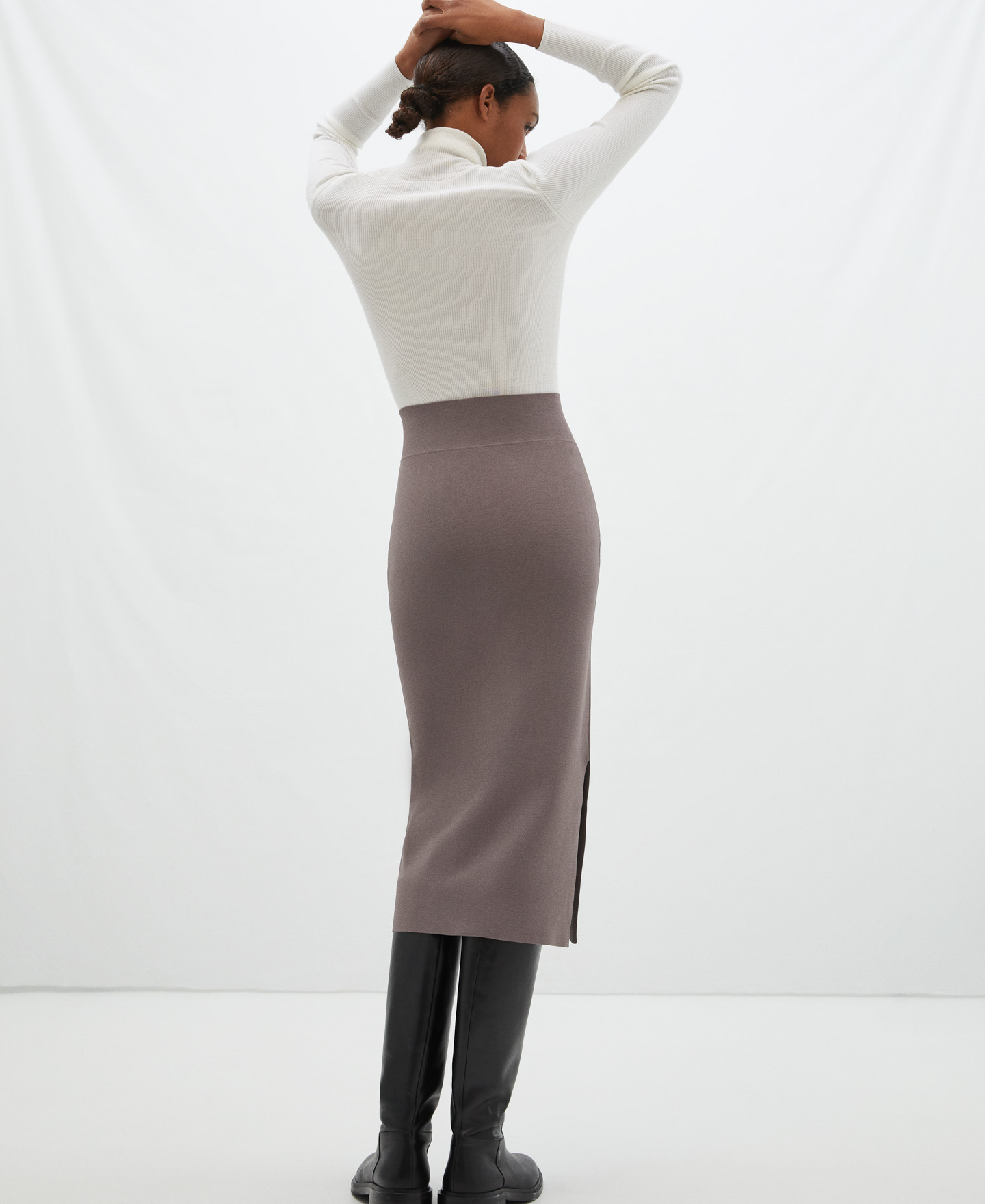 Cerrojillo knitted pencil skirt image number 2