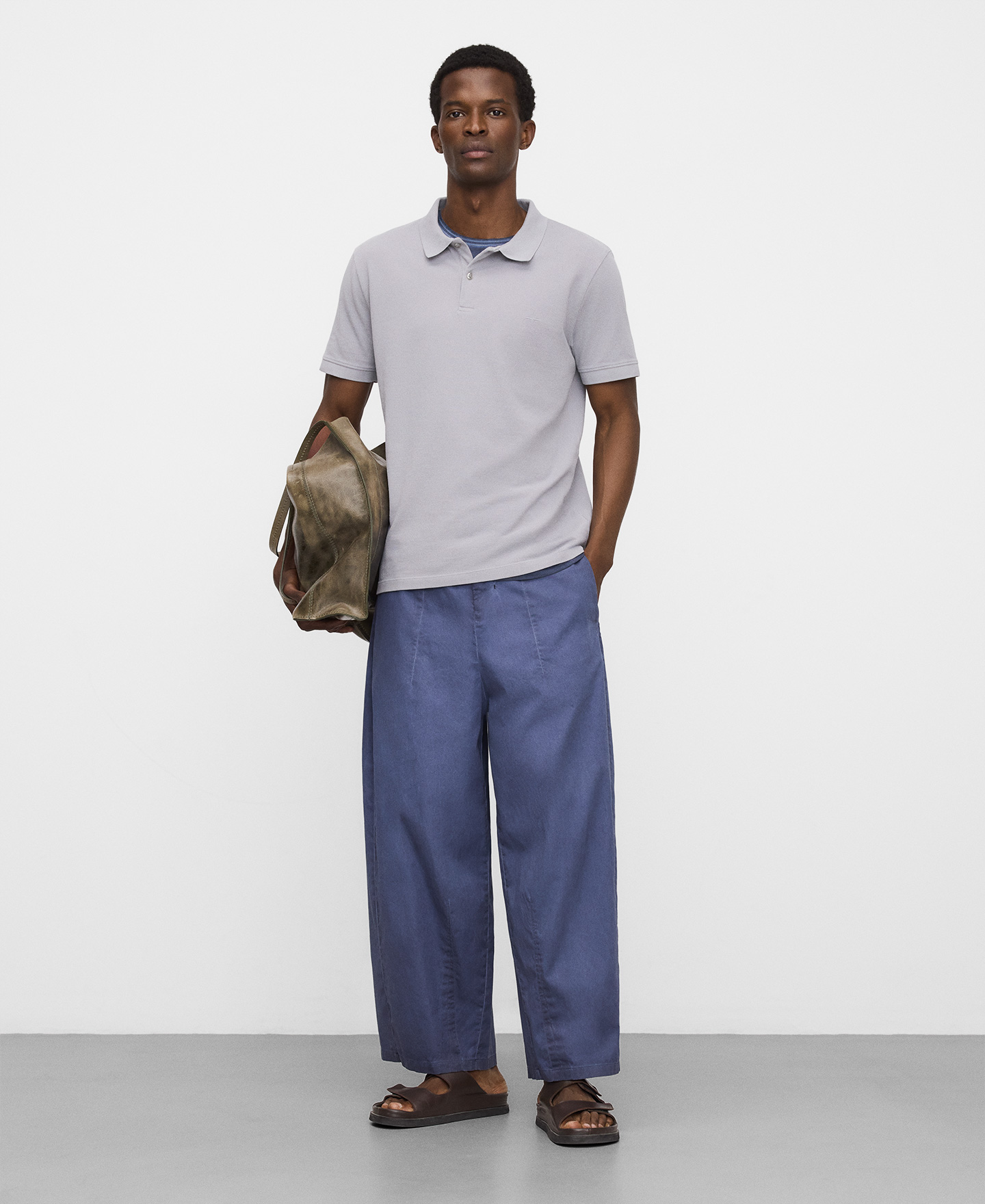 Regular fit organic cotton piqu&eacute; polo image number 1