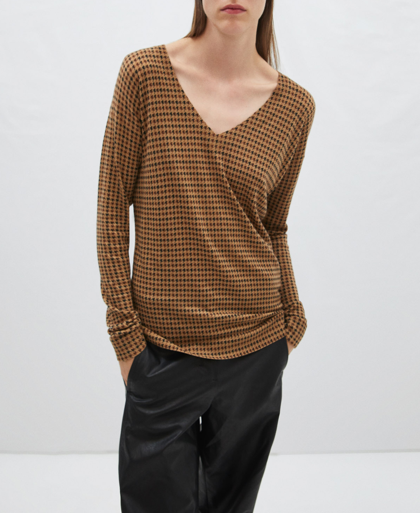 Merino wool printed sweater image number 0