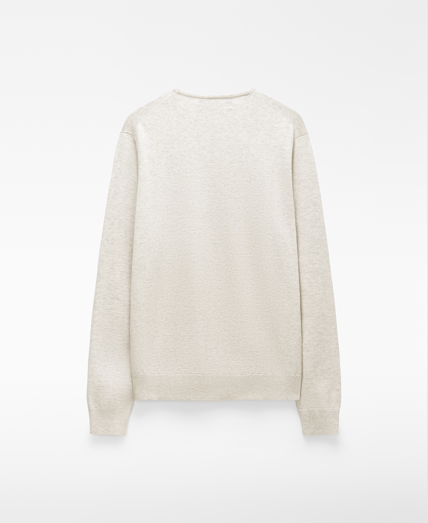 Organic cotton regular fit knit sweater image number 5