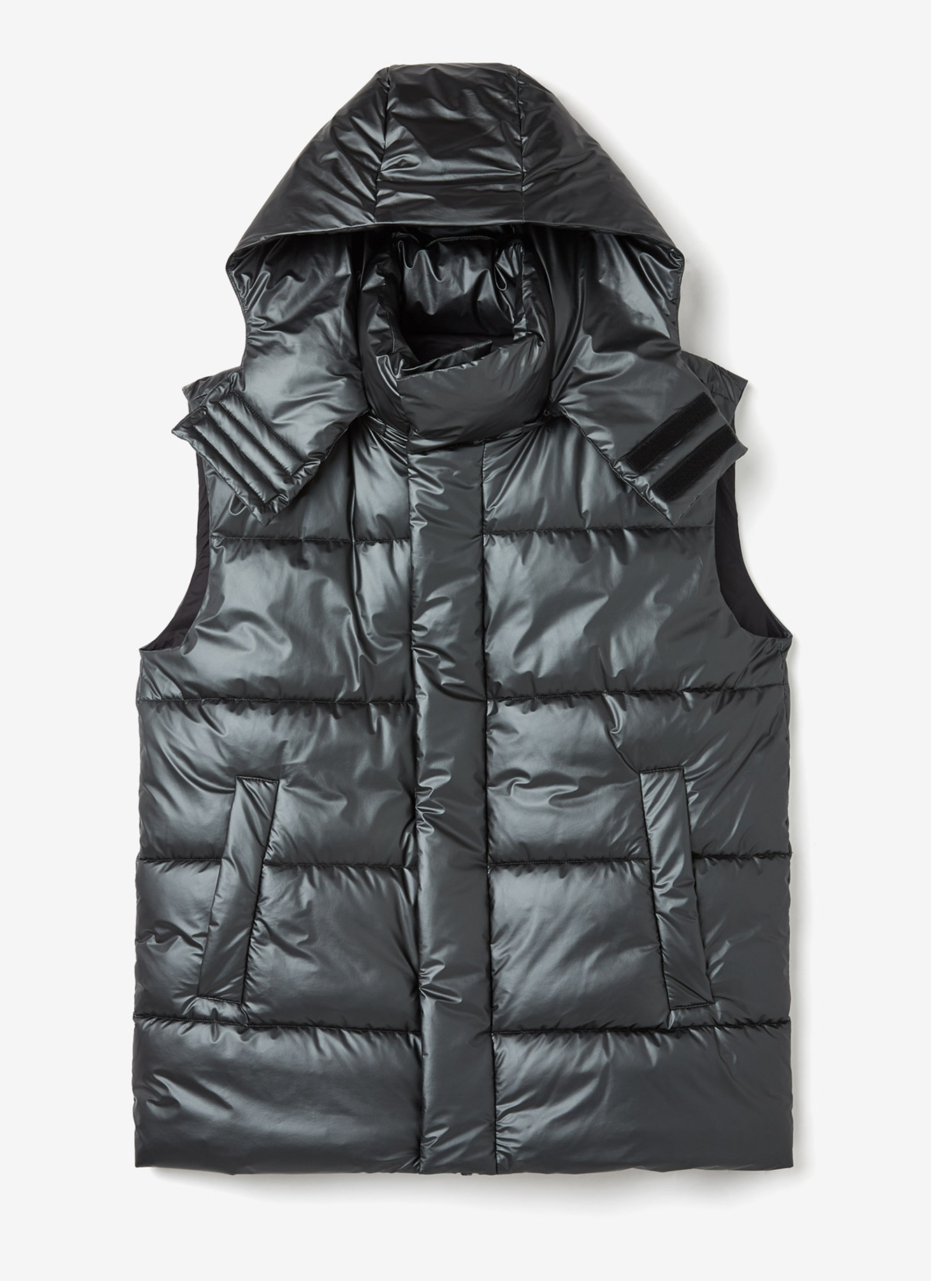 Padded waistcoat with hood image number 4