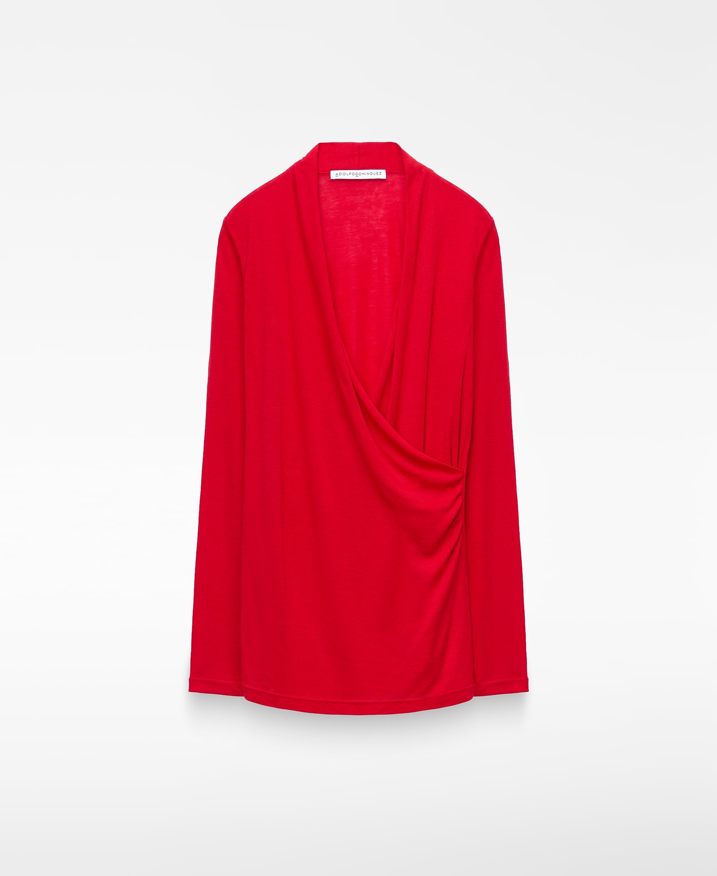 Long sleeve wrap T-shirt image number 0