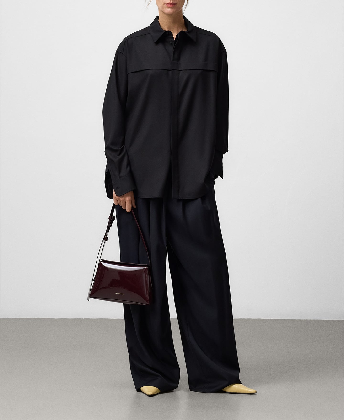 Mica patent shoulder bag image number 4