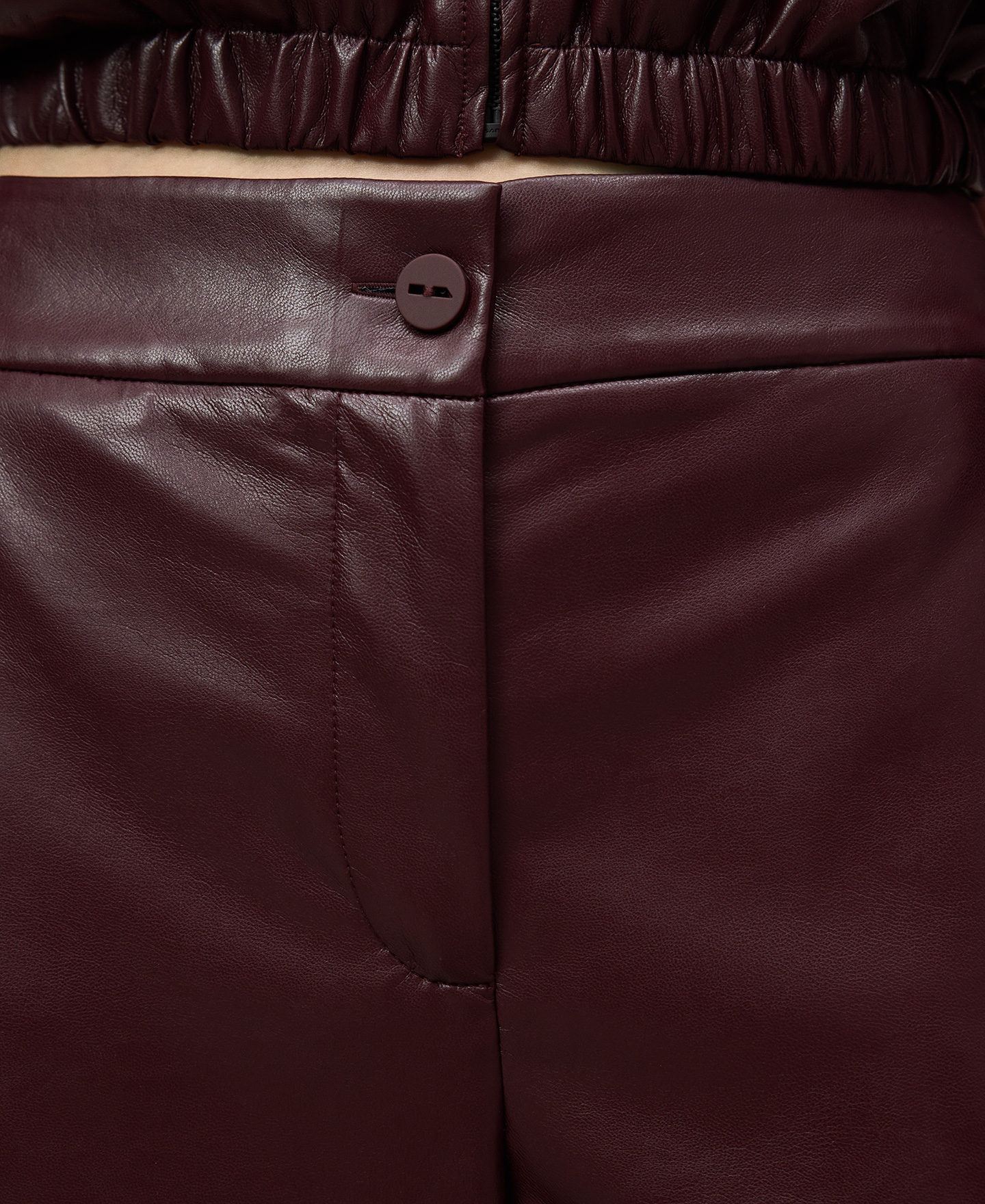 Non-Leather culotte trousers woman image number 3