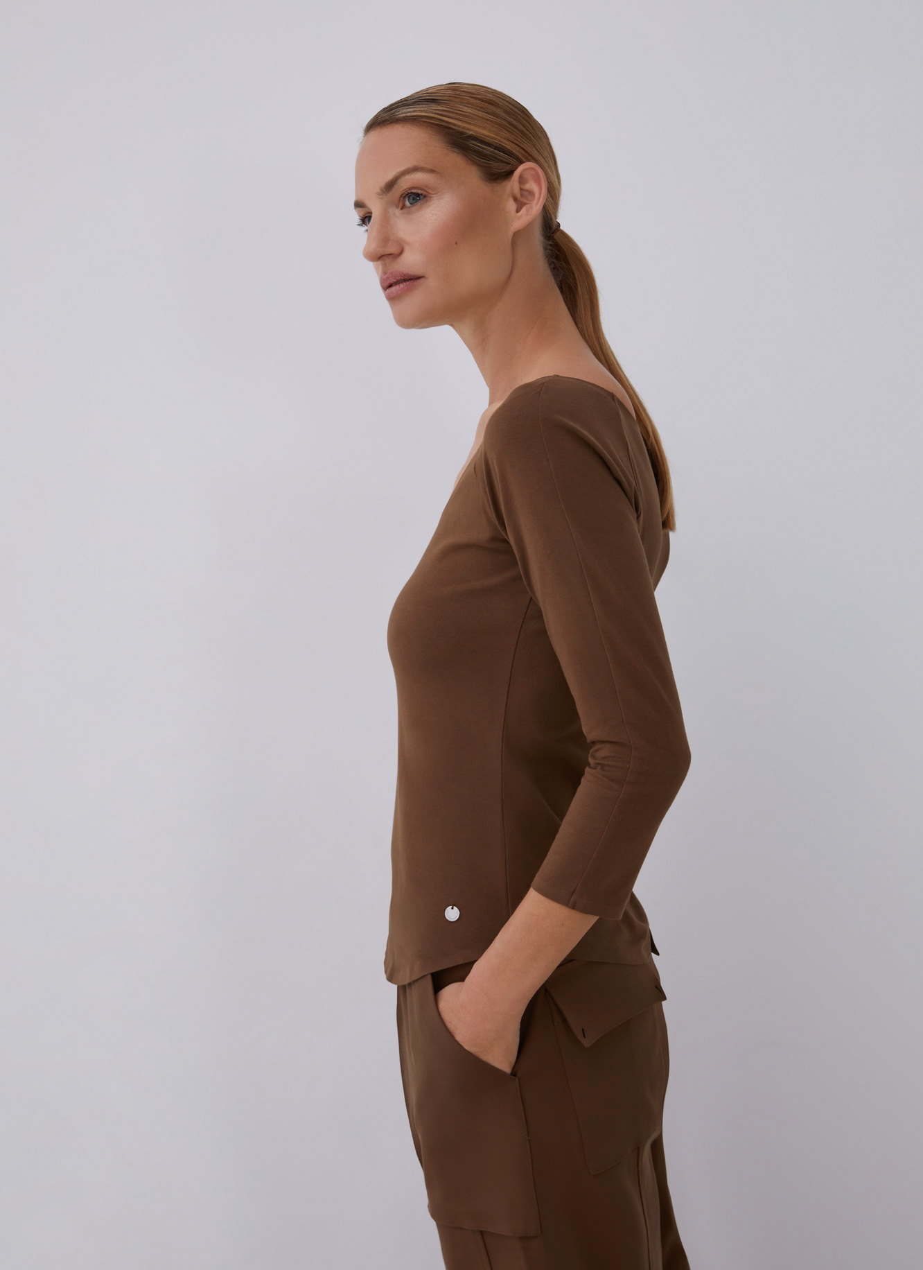 Stretch cotton t-shirt image number 3
