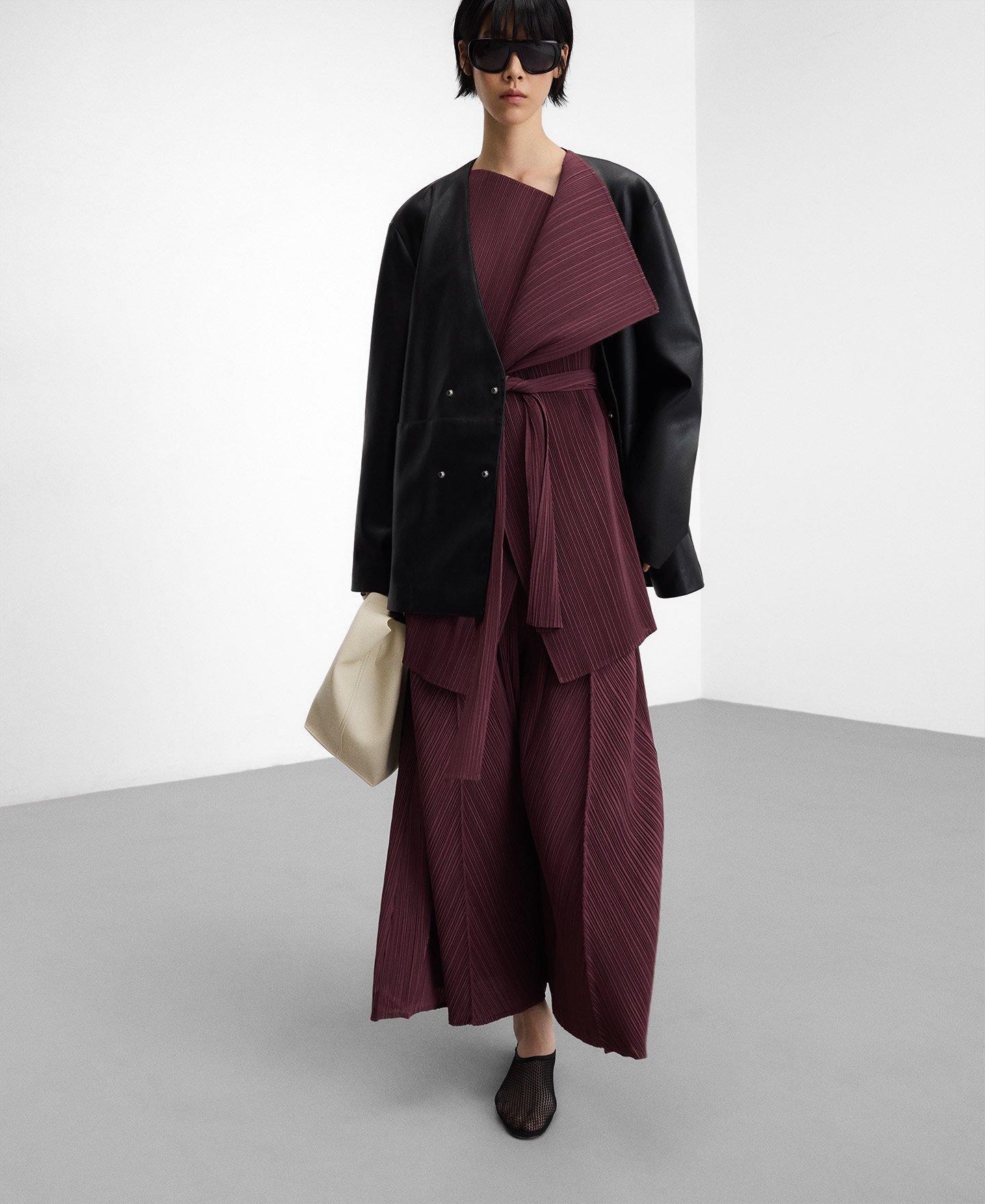 Unstructured crinkle jacket image number 1