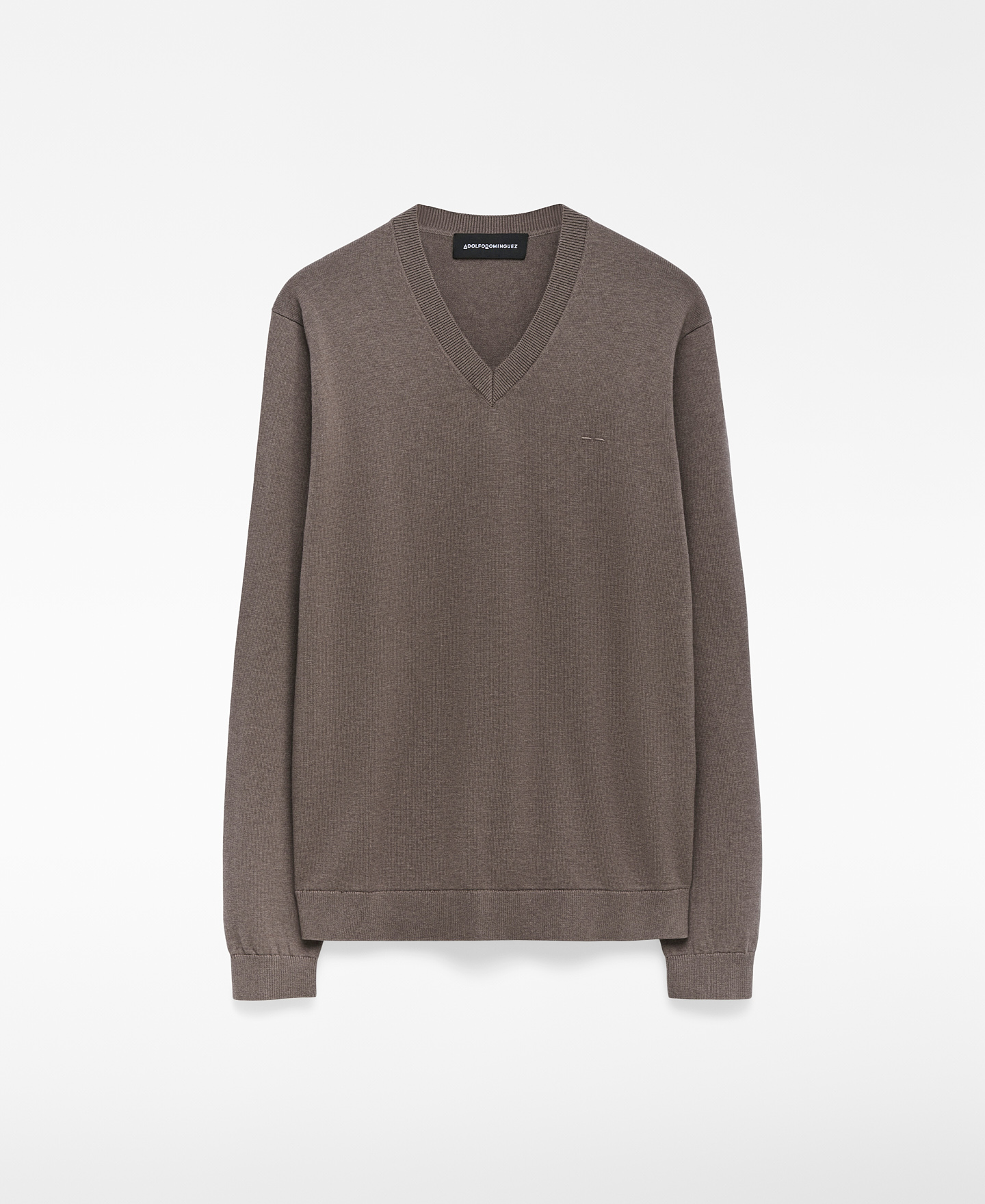 Regular fit V-neck sweater man image number 4