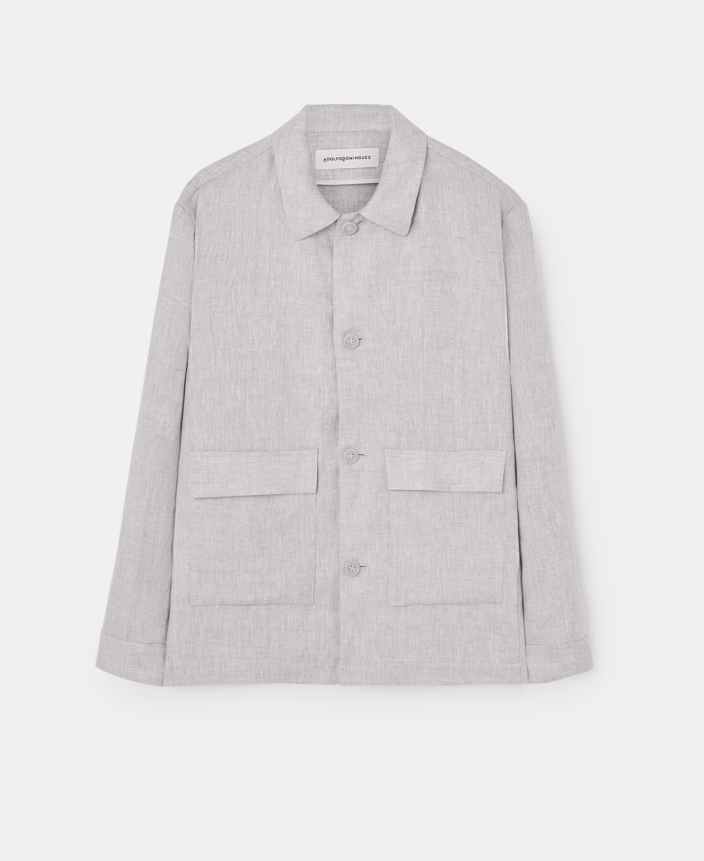 Linen maxi-pocket jacket image number 4
