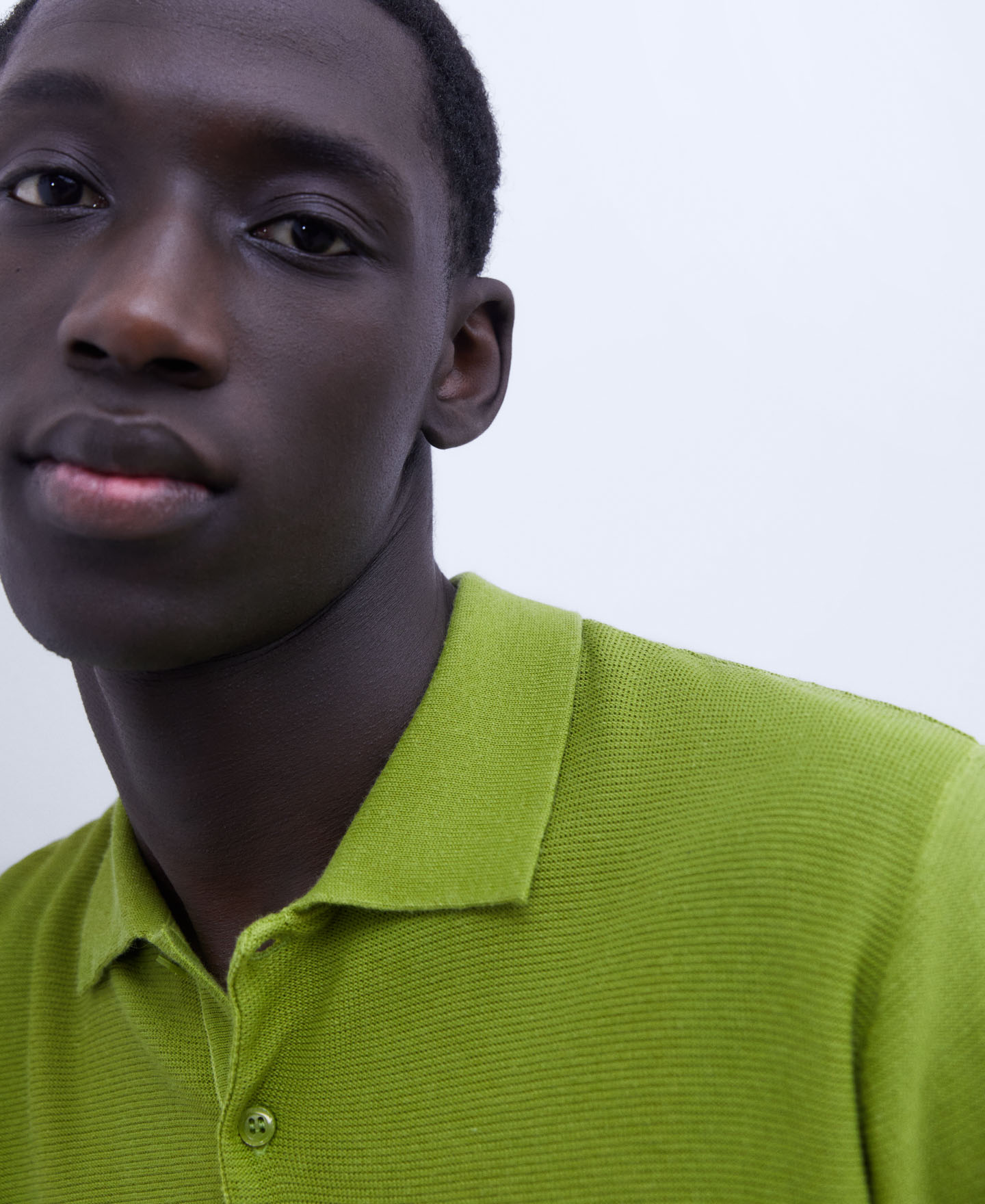 Cotton and viscose regular polo shirt image number 3