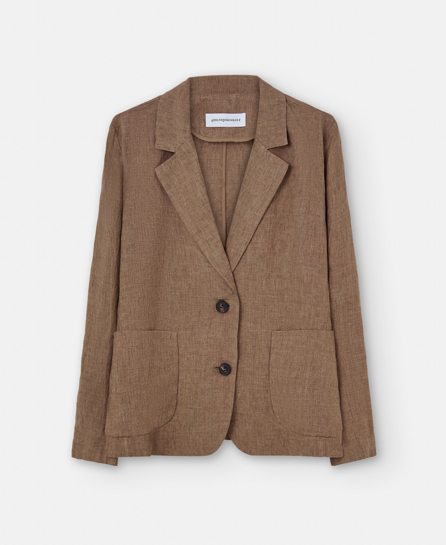 Unstructured linen blazer image number 4