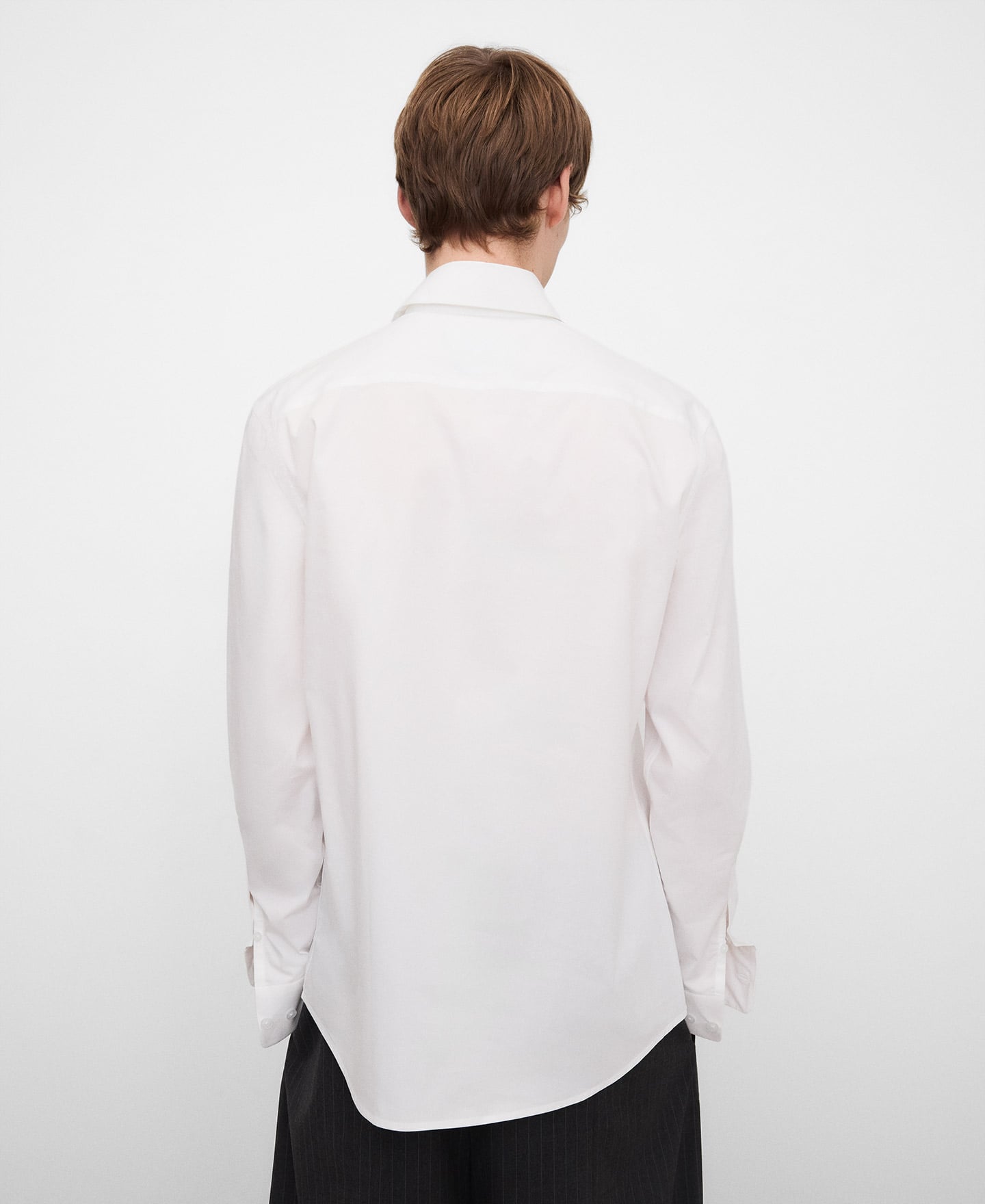 Slim fit cotton shirt image number 2