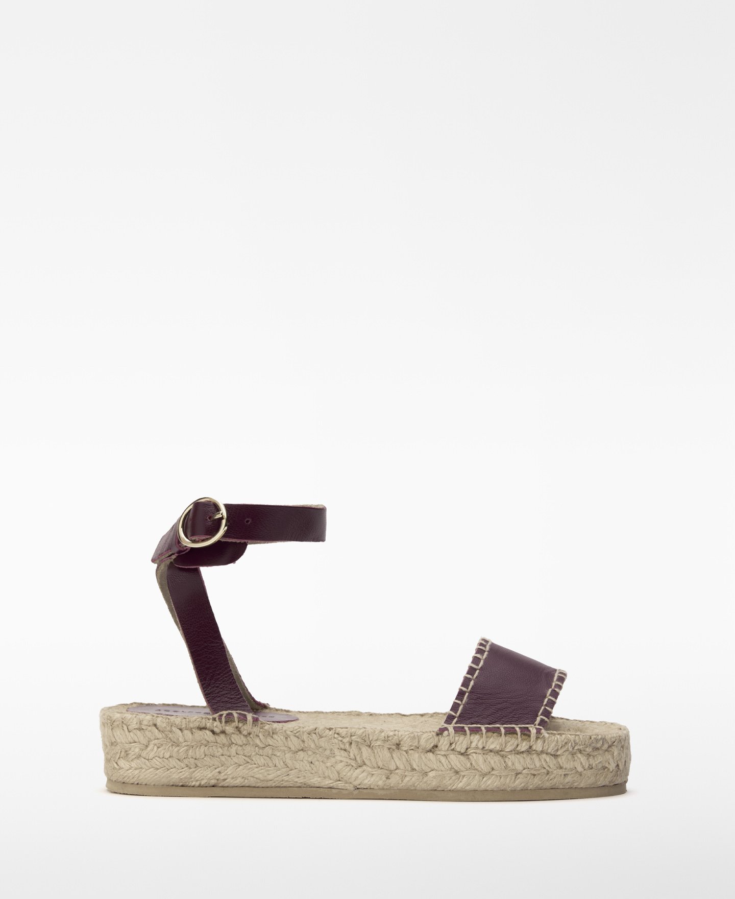 Jute sandal with leather strap image number 0