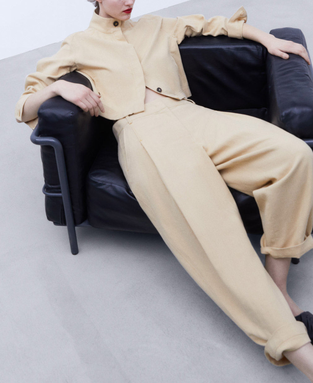 Short jacket in cotton and linen image number 5