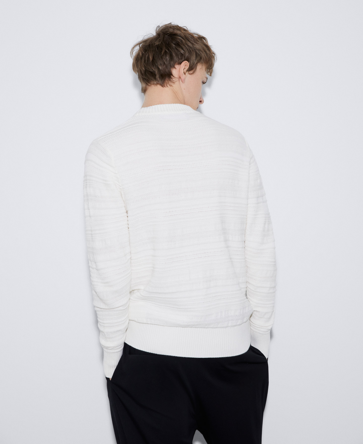 Responsible cotton structured sweater image number 2