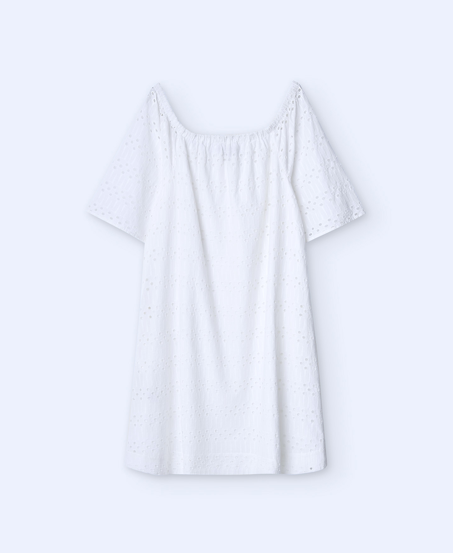 Bateau neckline embroidered dress image number 5