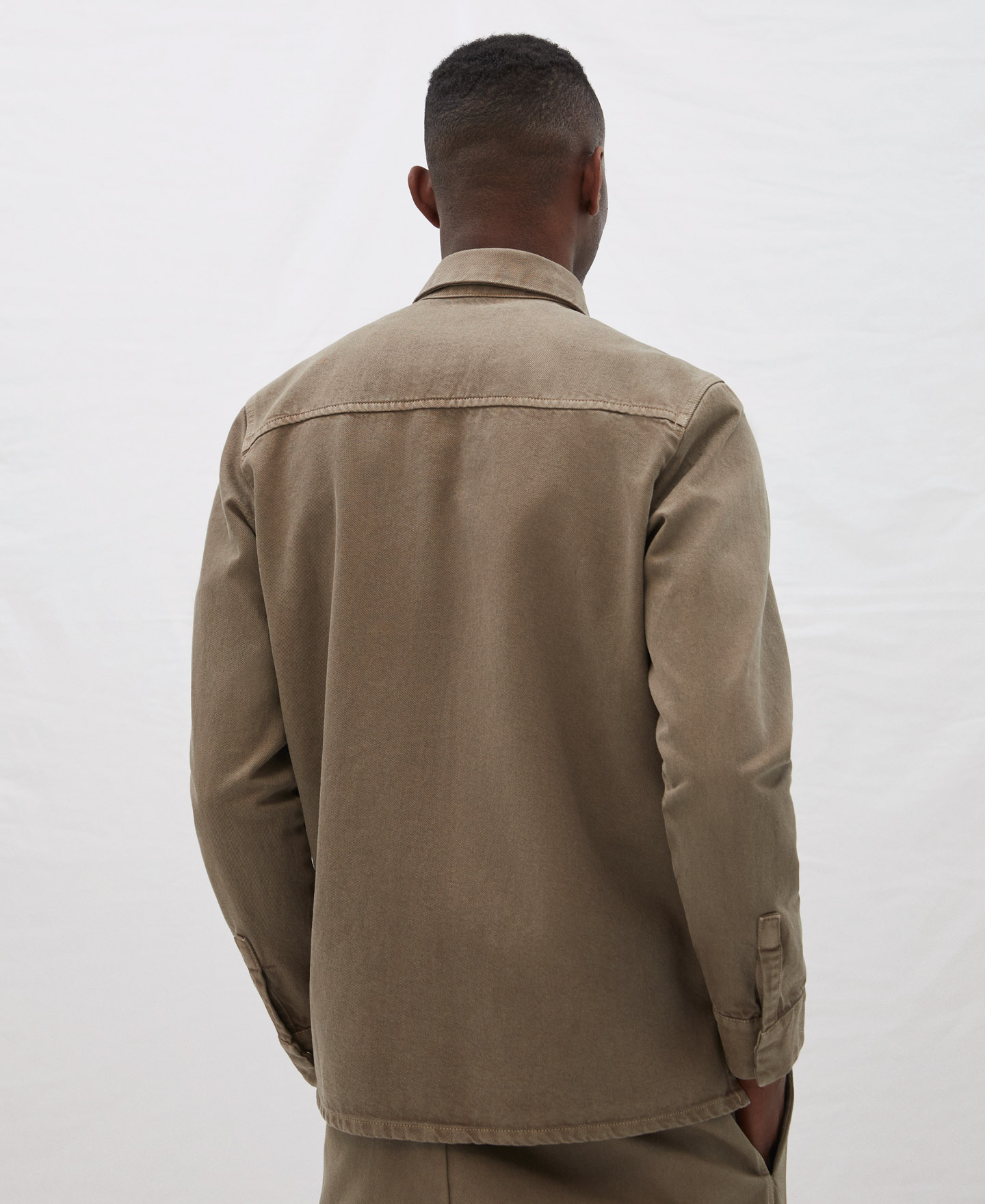 Cotton twill overshirt image number 2