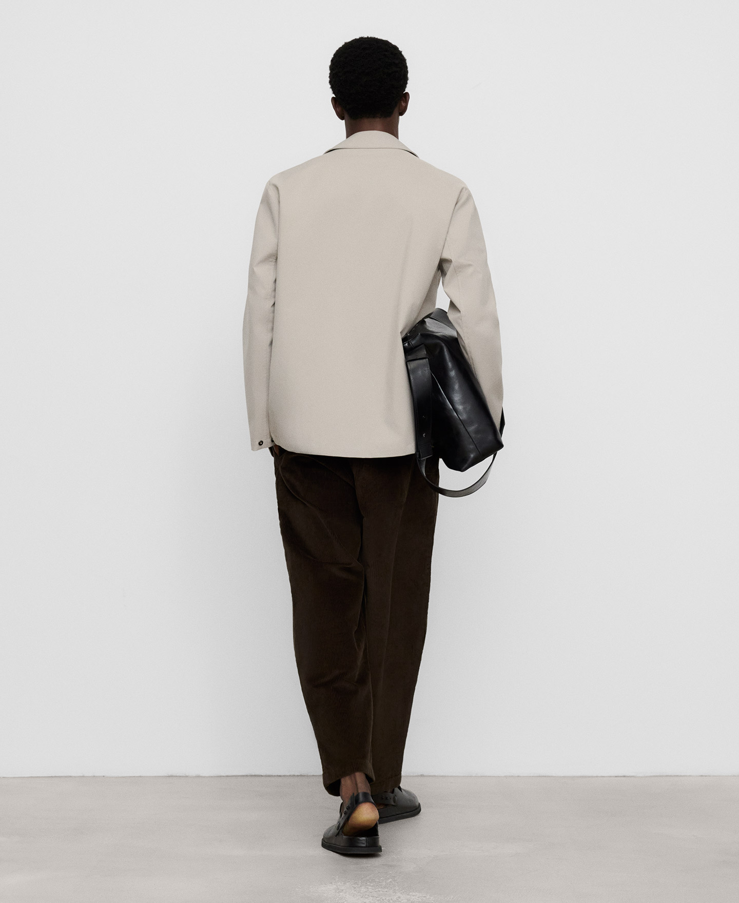 Carrot fit corduroy trousers image number 2