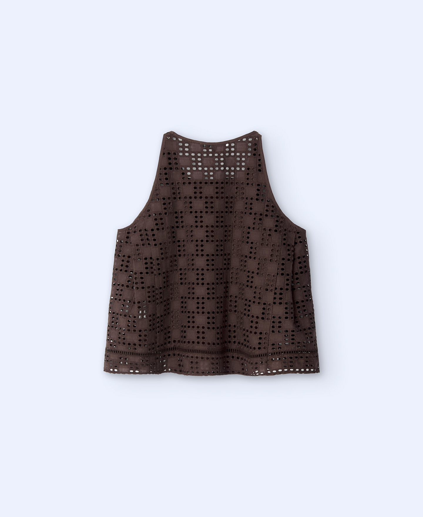 English embroidered openwork top image number 7
