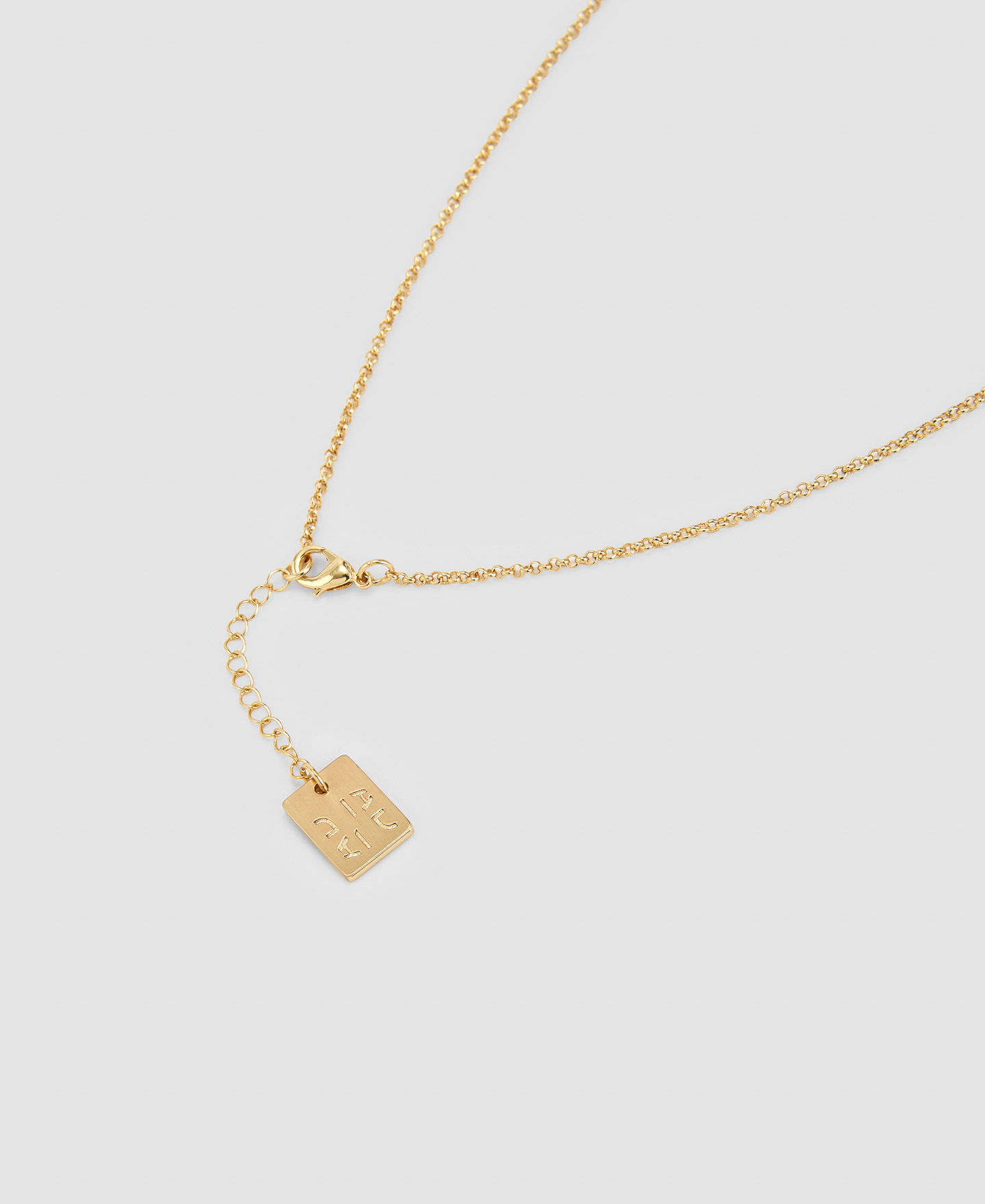 Brass and stone necklace image number 2