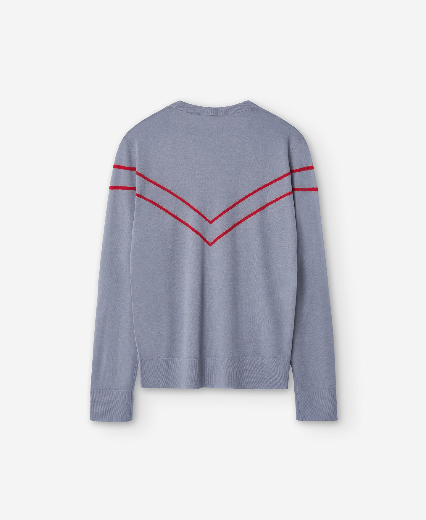 Merino wool two-tone intarsia sweater image number 5