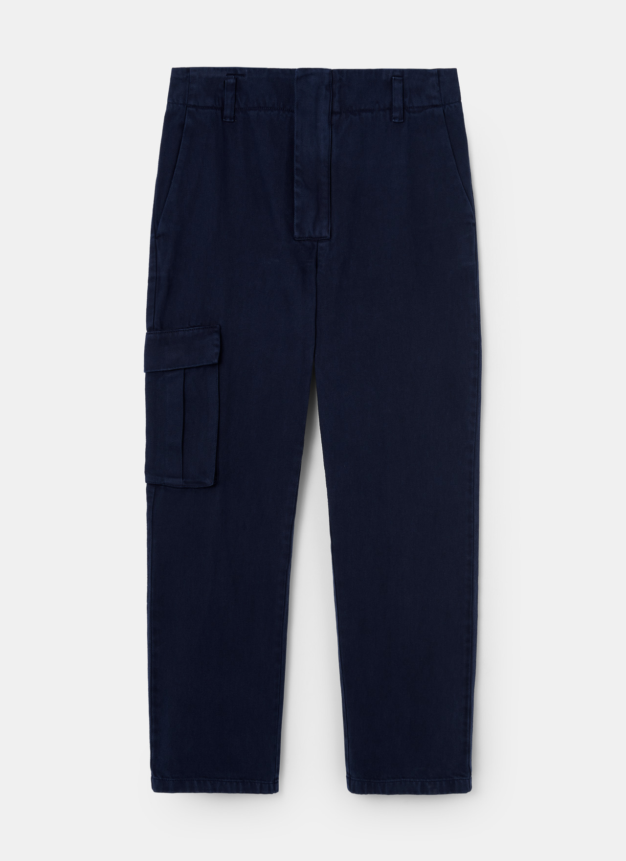 Cotton twill cargo trousers image number 2