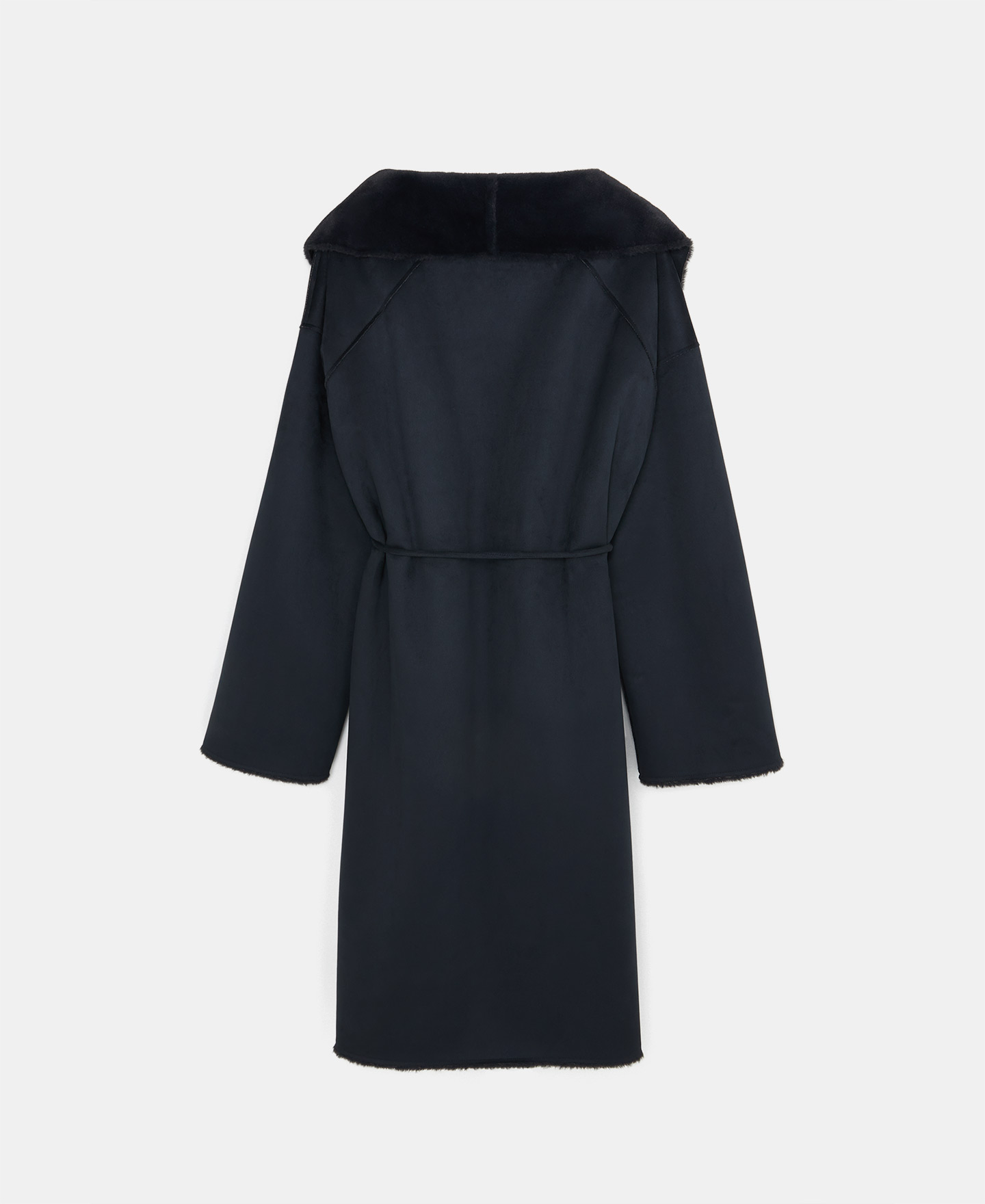Wrap-around coat with shawl collar image number 5