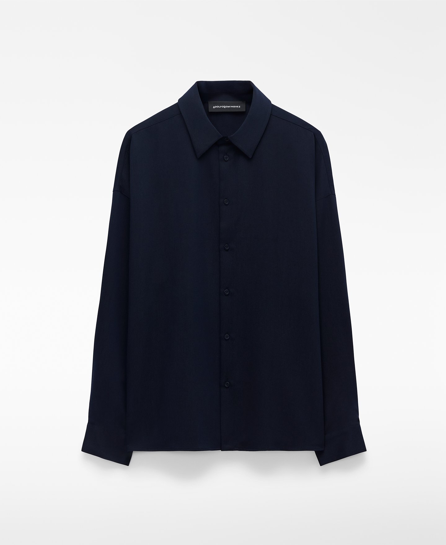 Spread collar oversize shirt image number 4