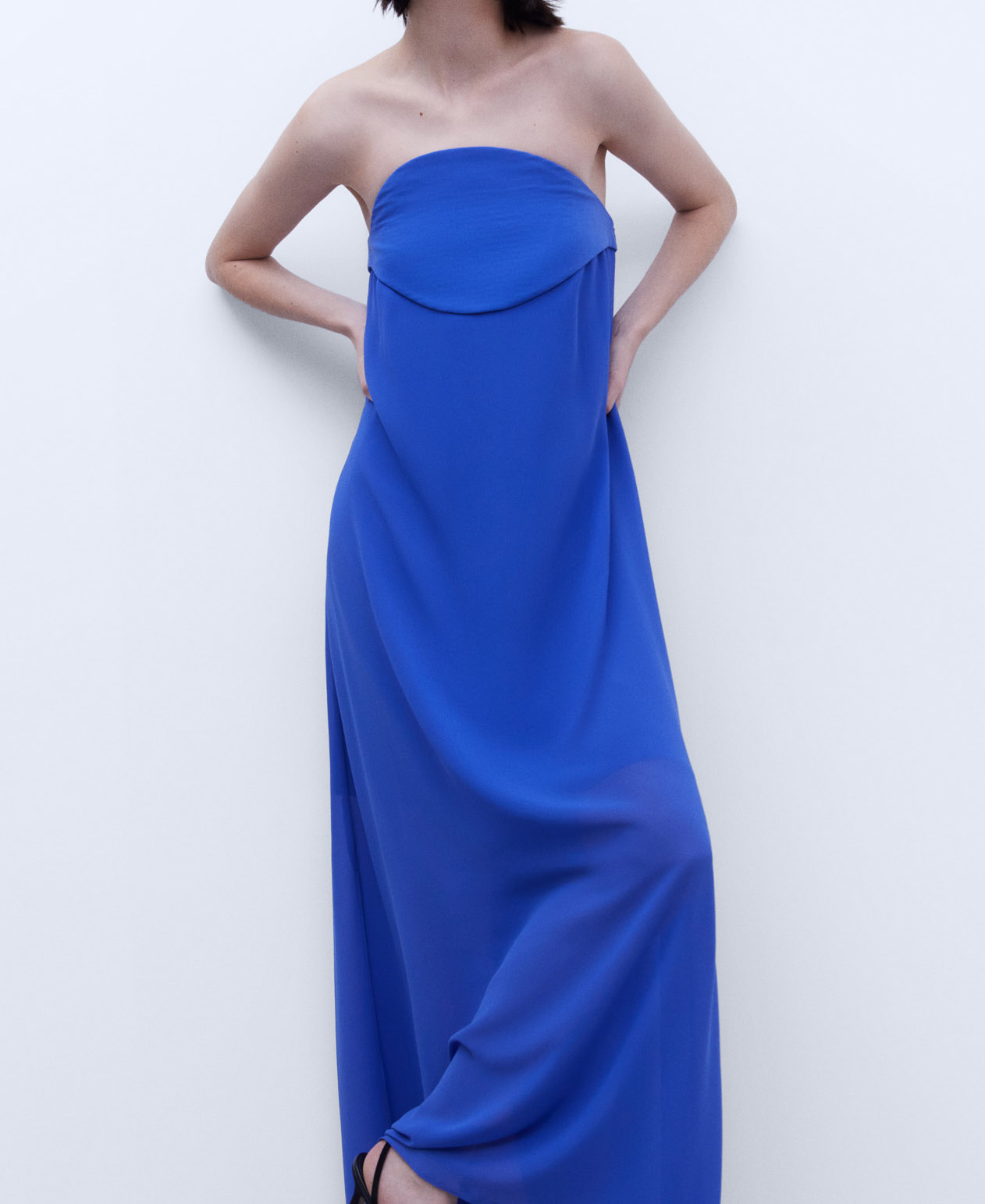 Asymmetric neckline dress image number 0