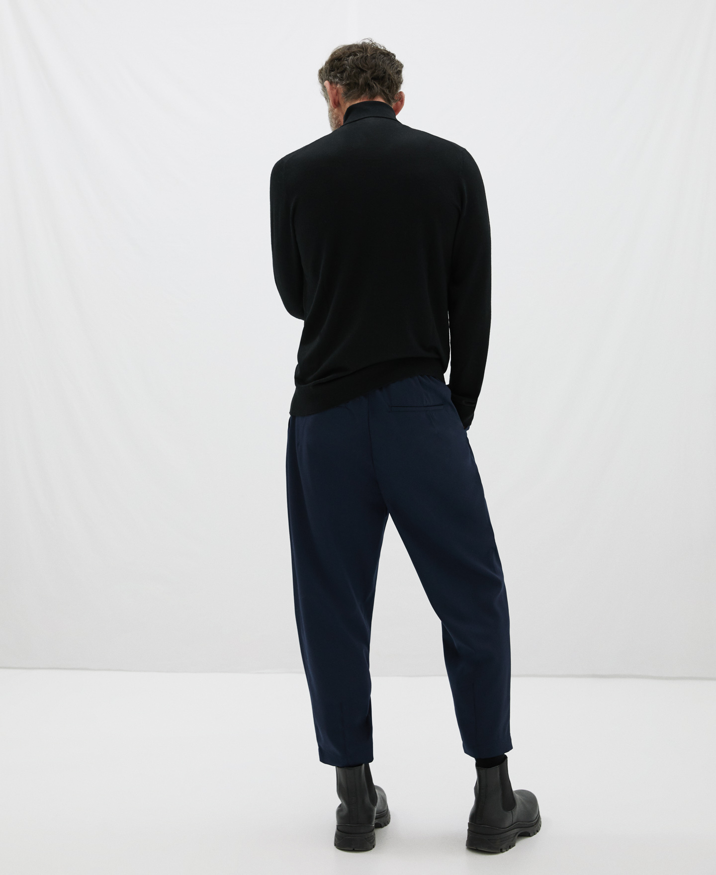 Turtleneck collar merino wool sweater image number 2