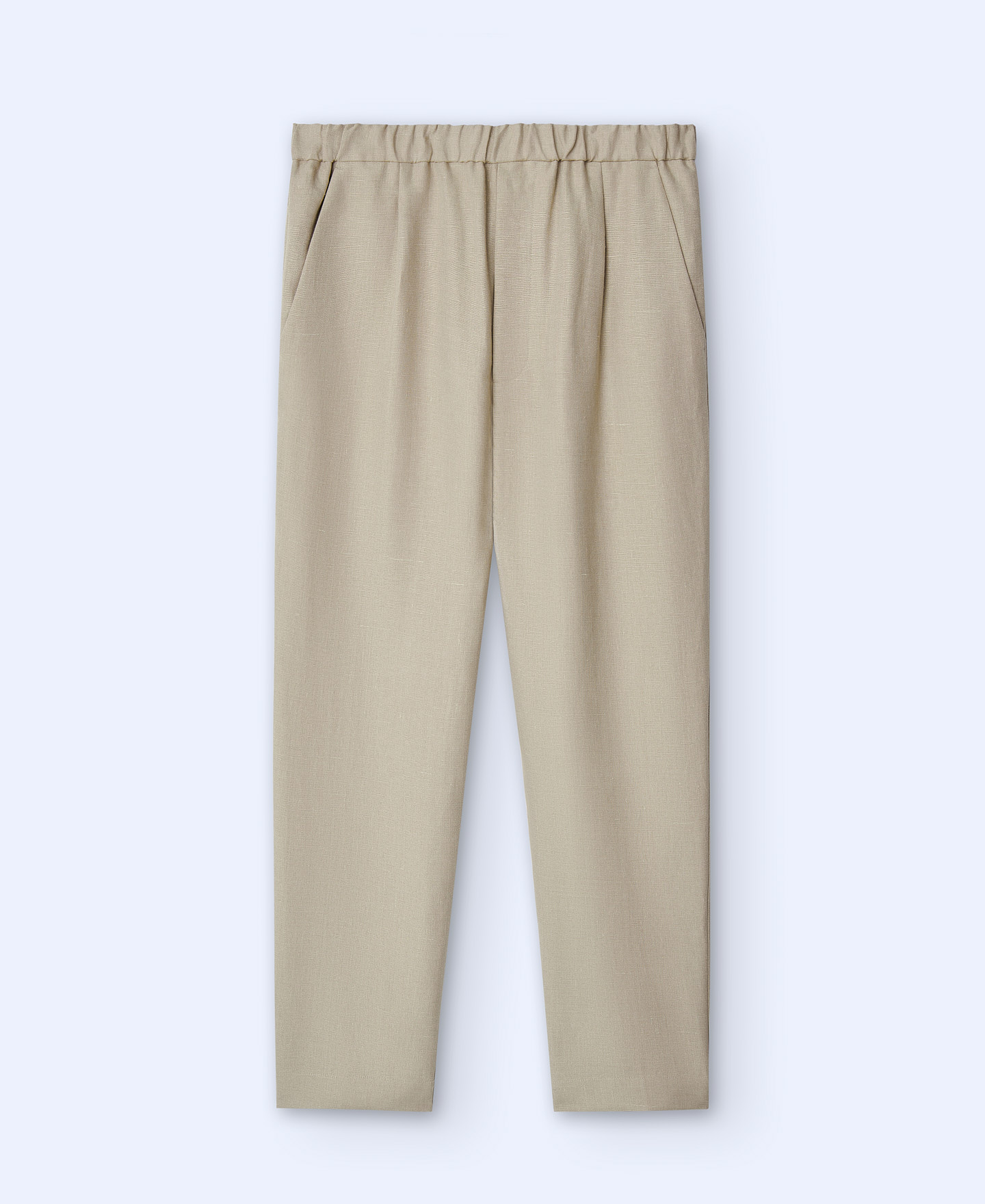 European linen straight trousers image number 4