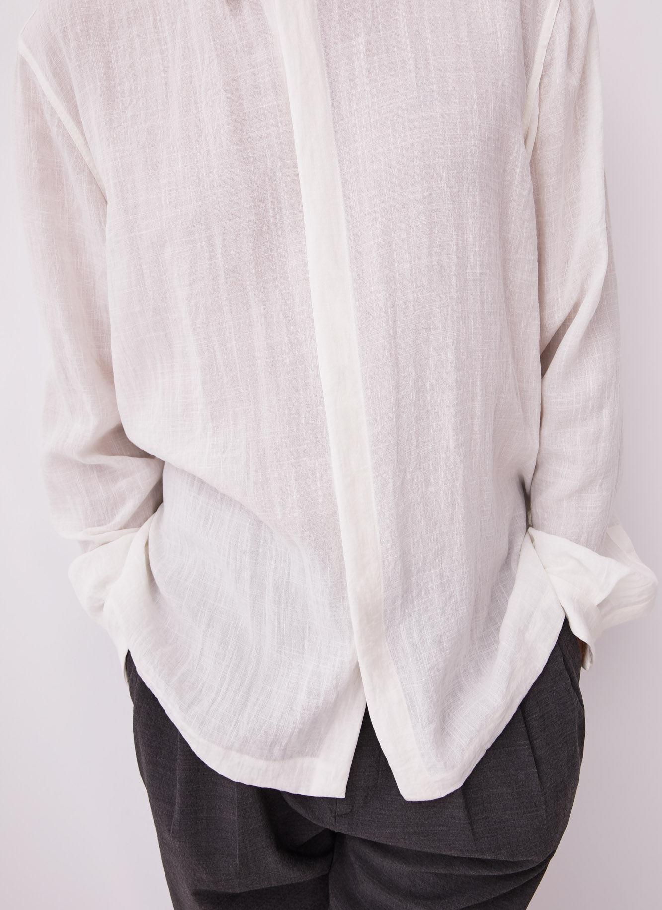 Single button crinkle shirt image number 1