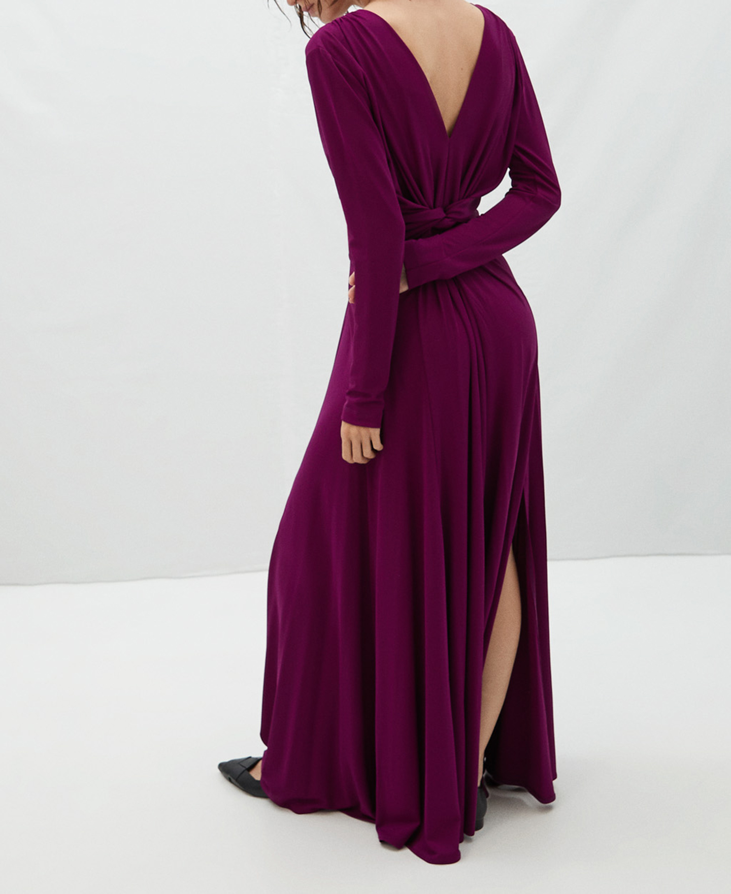 Bougainvillea long dress waist detail image number 2