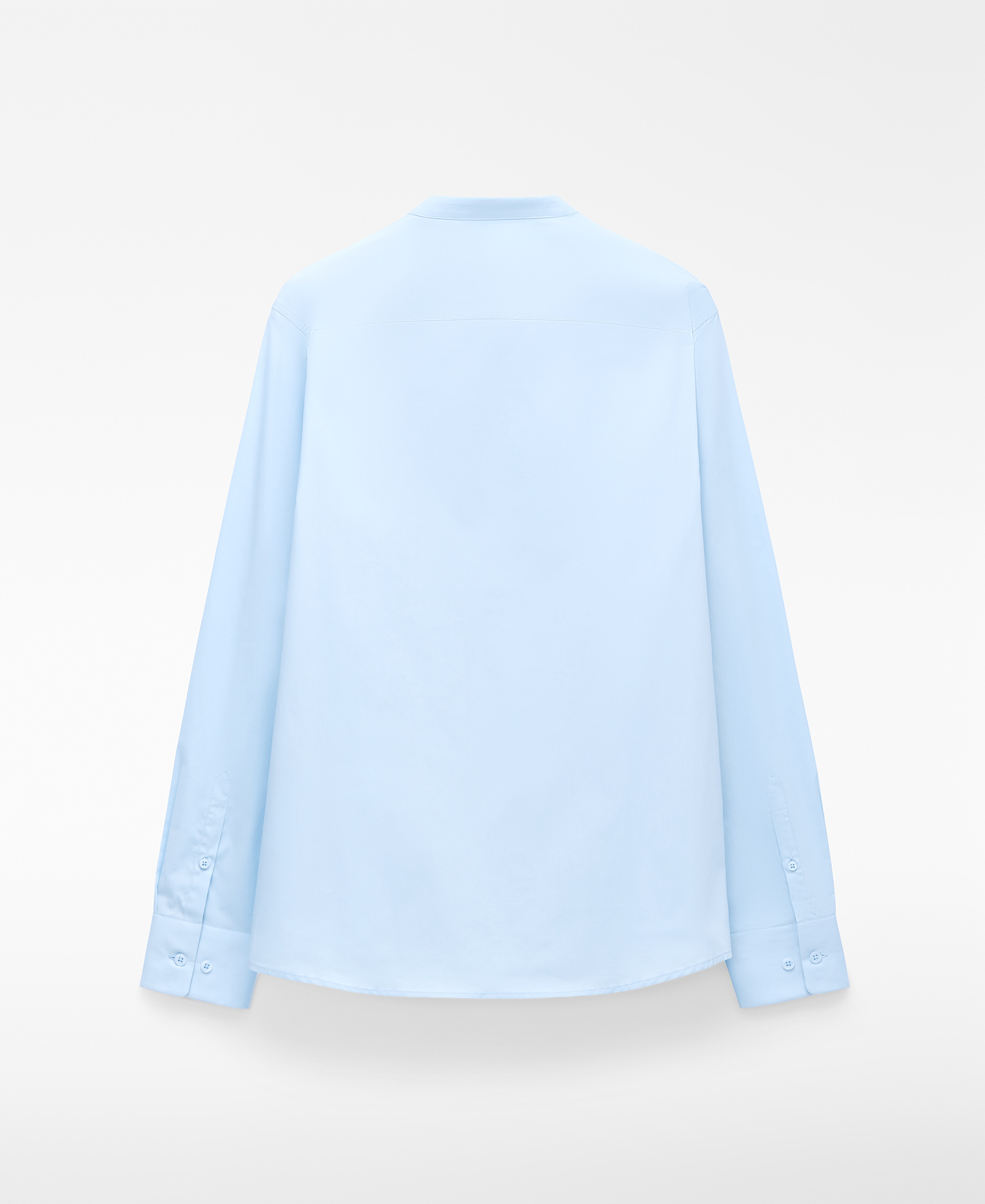 Cotton regular fit mandarin collar shirt image number 9