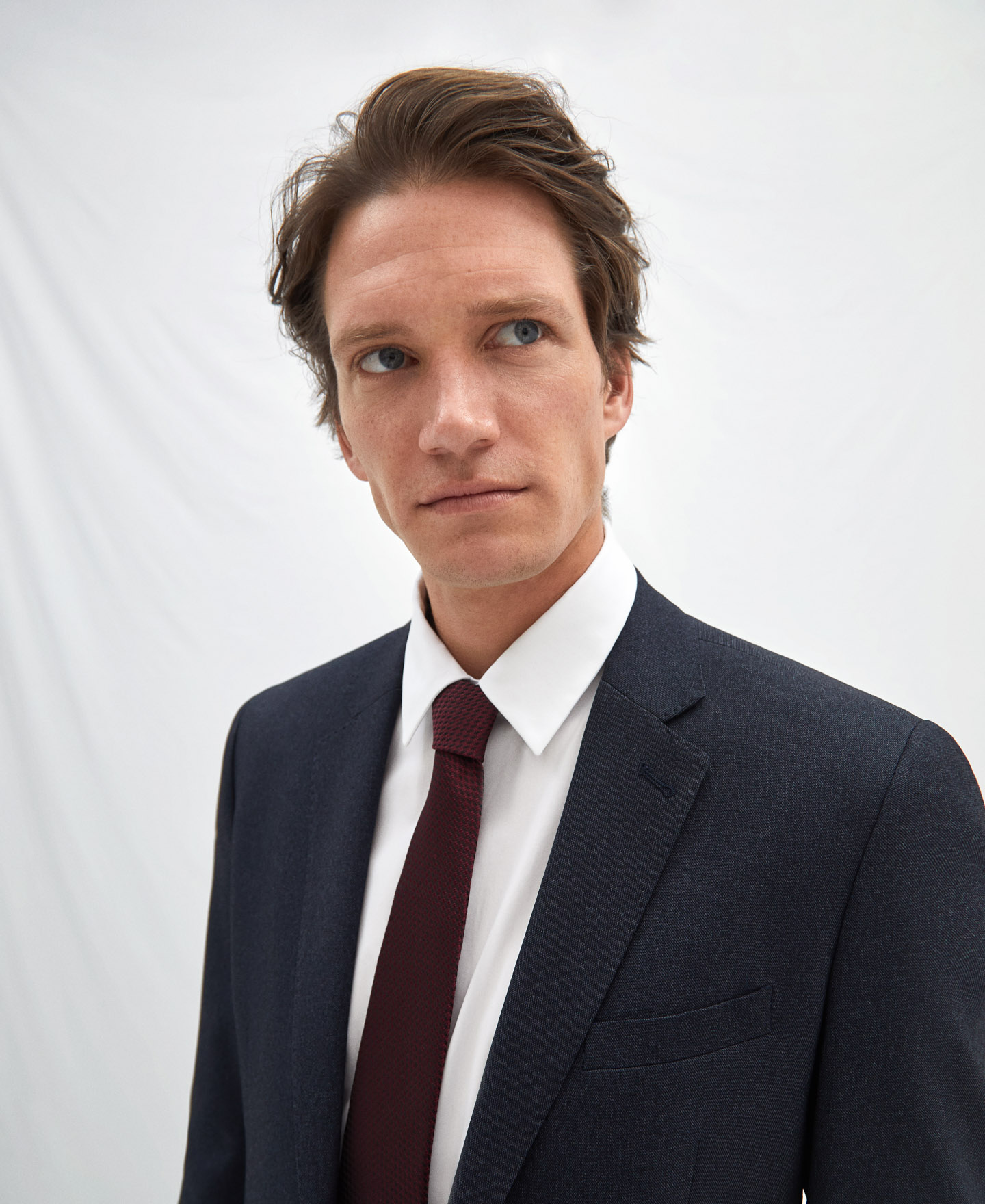 Bicolour silk tie image number 2