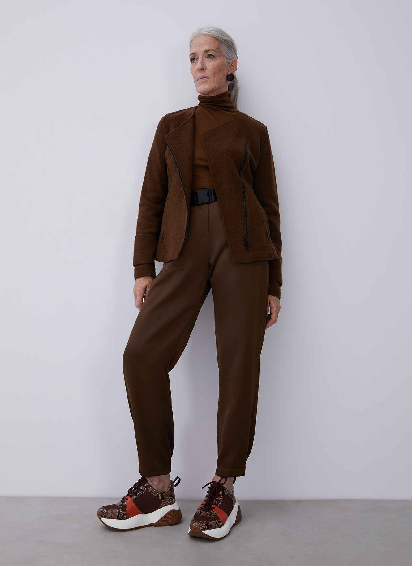 Merino boiled wool jacket image number 6