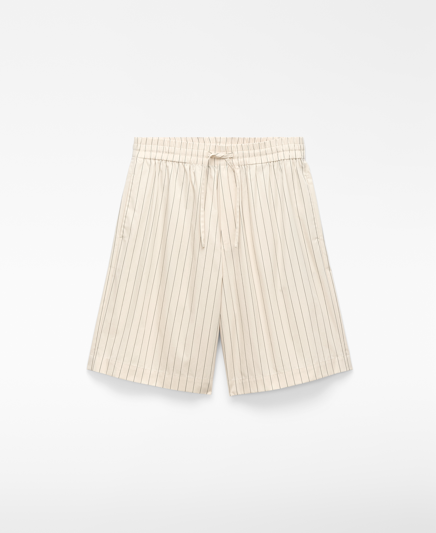 Relaxed fit striped bermuda shorts image number 4